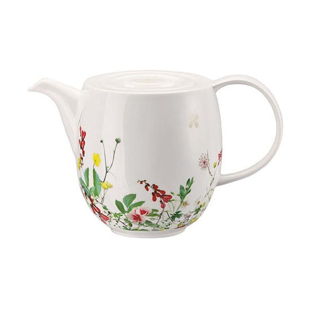 Rosenthal Kaffeekanne Kaffeekanne Brillance Fleurs Sauvages, 1.50 l, Kaffeekanne Brillance Fleurs Sauvages, Ø24,4cm, Bone China, mehrfarbig