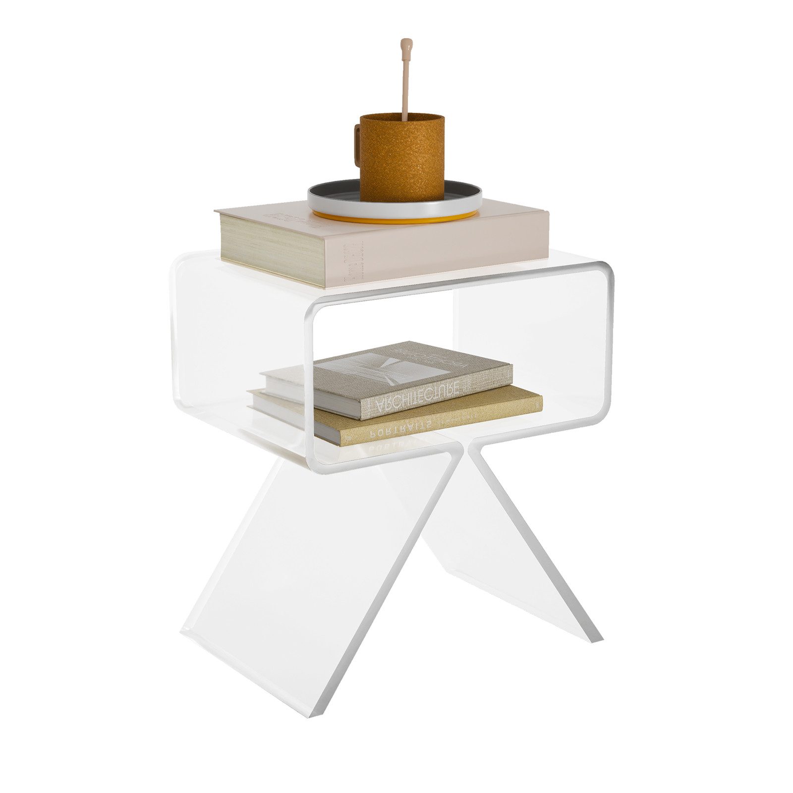TWSOUL Beistelltisch Acryl Nachttisch, Modern Transparent günstig online kaufen