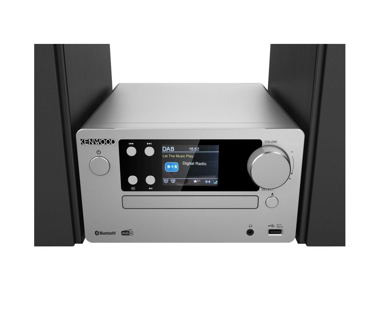 aluminium UKW-Radio Radio M-725DAB-B (Digitales System, W) , frosted 50,00 Kenwood Data Stereoanlage