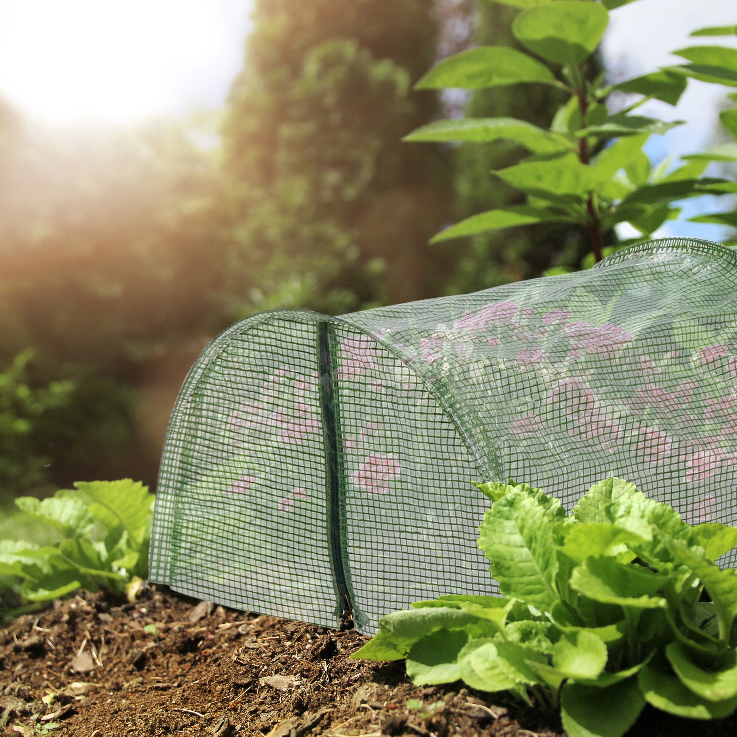 relaxdays Pflanztunnel Garten mit Reißverschluss