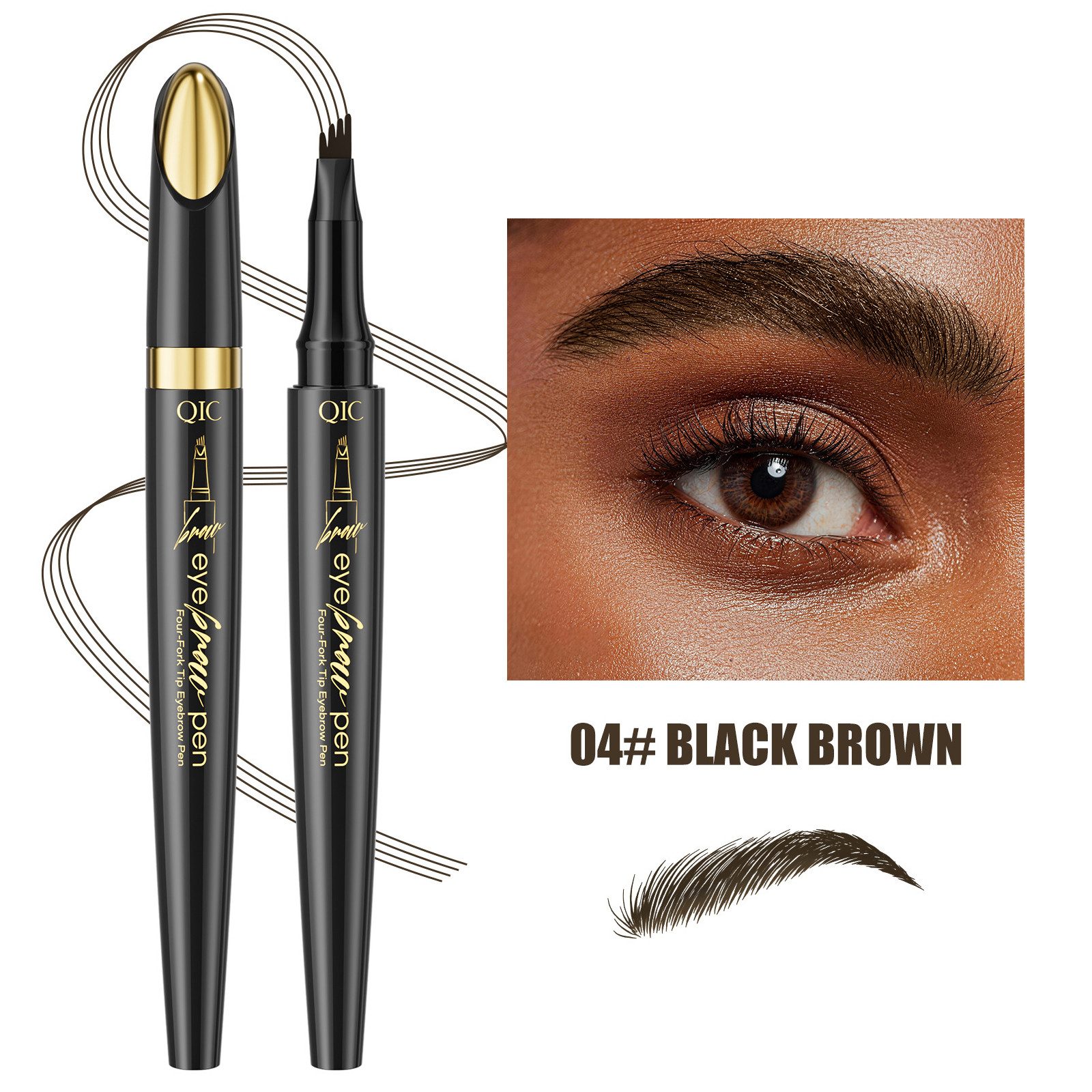 DEBAIJIA Augenbrauen-Stift Augenbrauenstift Natürlich Long Lasting Eyebrow Pencil