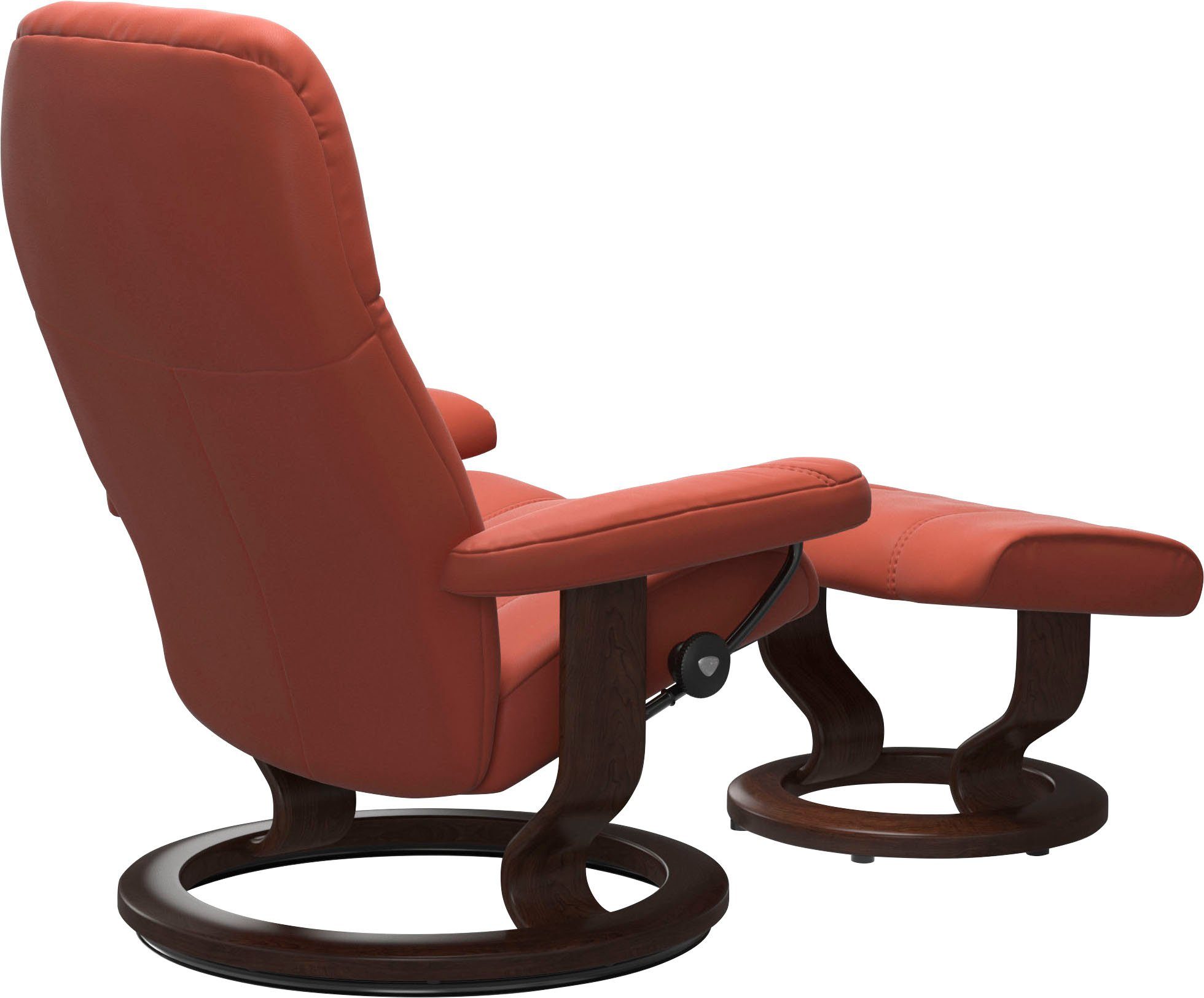 Stressless® Relaxsessel Consul (Set, Relaxsessel mit Hocker), mit Hocker, mit Classic Base, Größe M, Gestell Braun