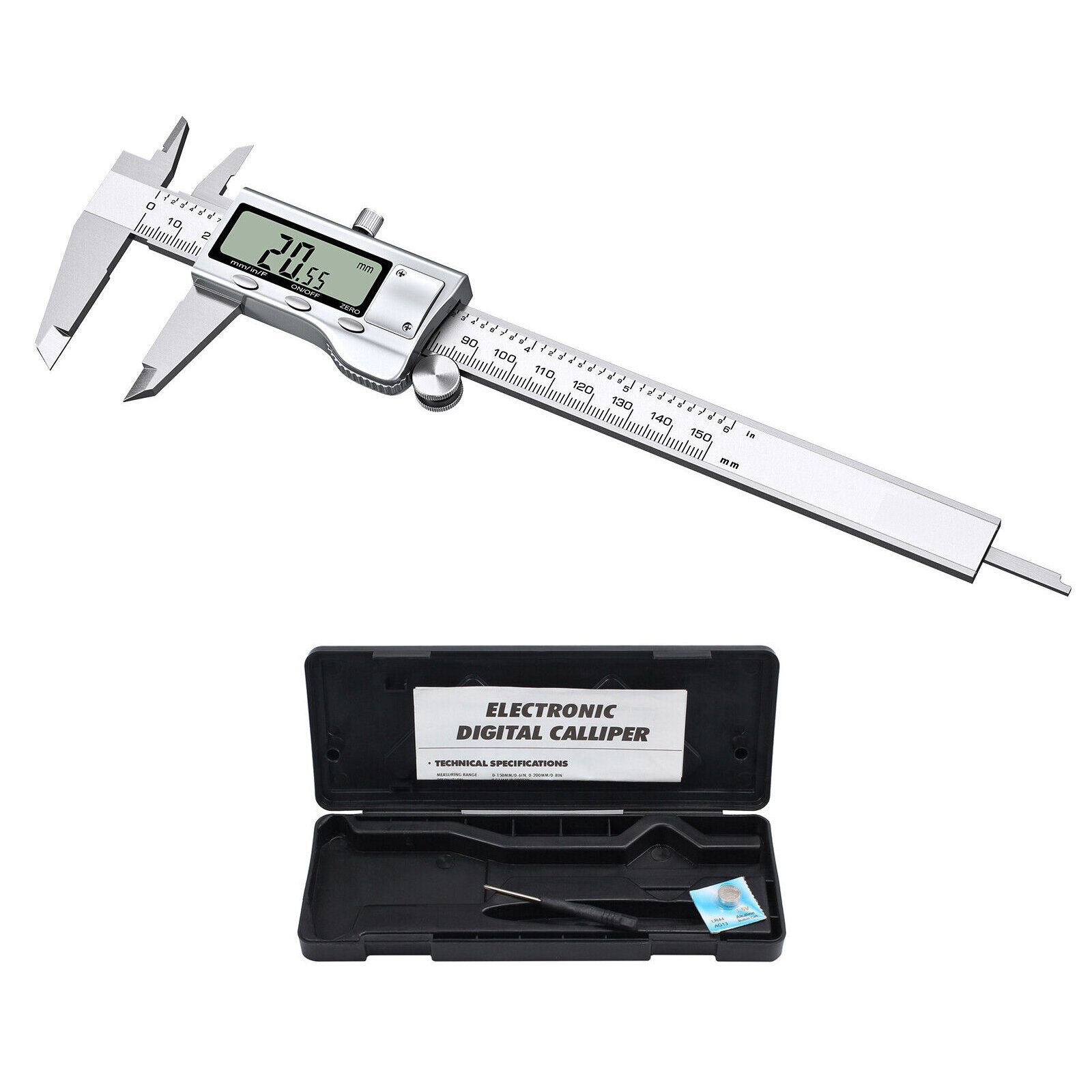 Bolwins Messschieber H35C Digital Messschieber Schieblehre LCD Edelstahl Me günstig online kaufen