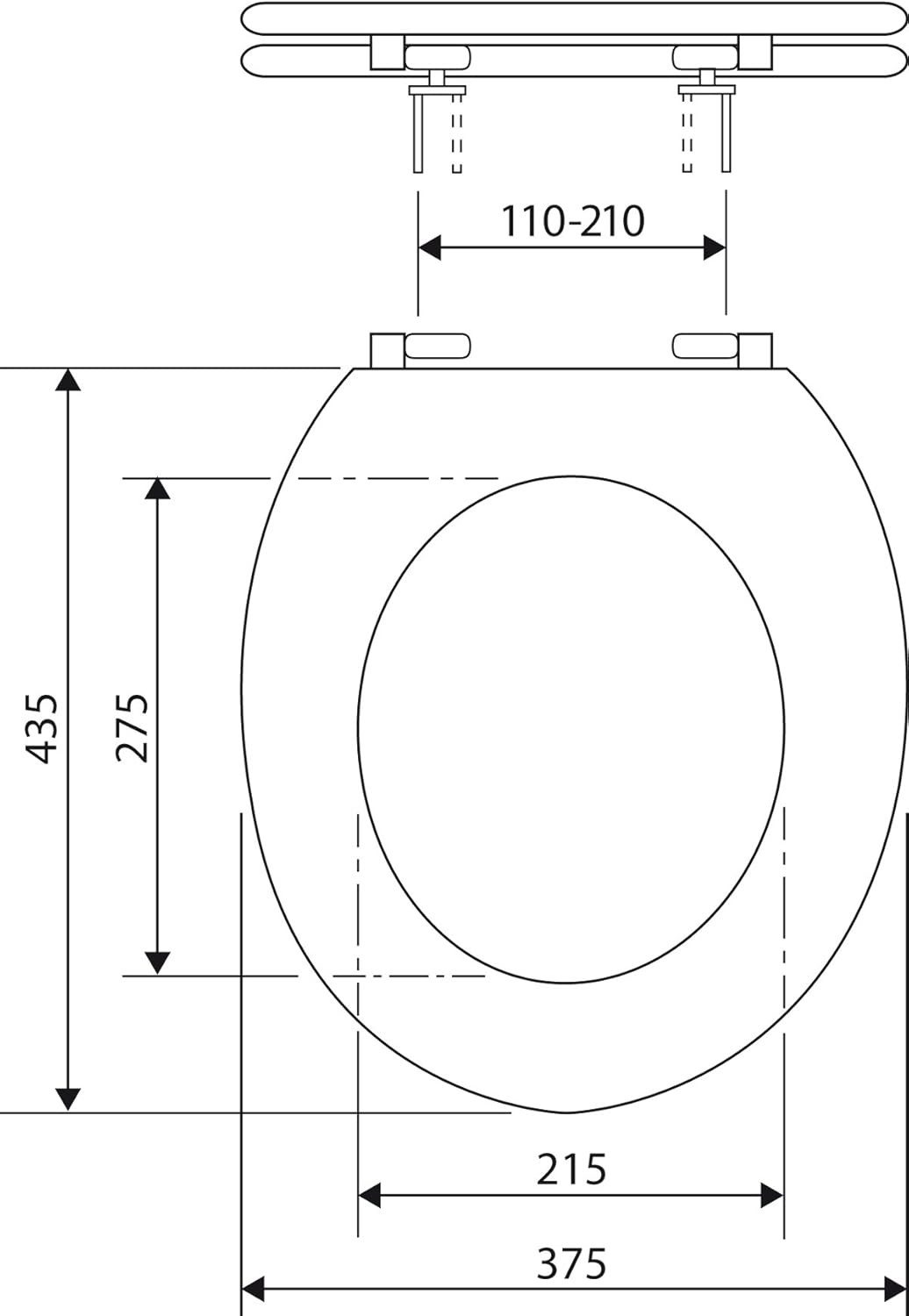 SANITOP WINGENROTH WC-Sitz WC-Sitz Venezia Goldeffekt, Toilettensitz, WC-Brille aus Holz (1-St)