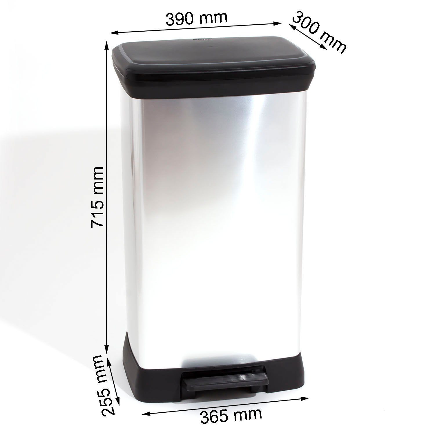Curver Mülleimer, Abfallbehälter 50L