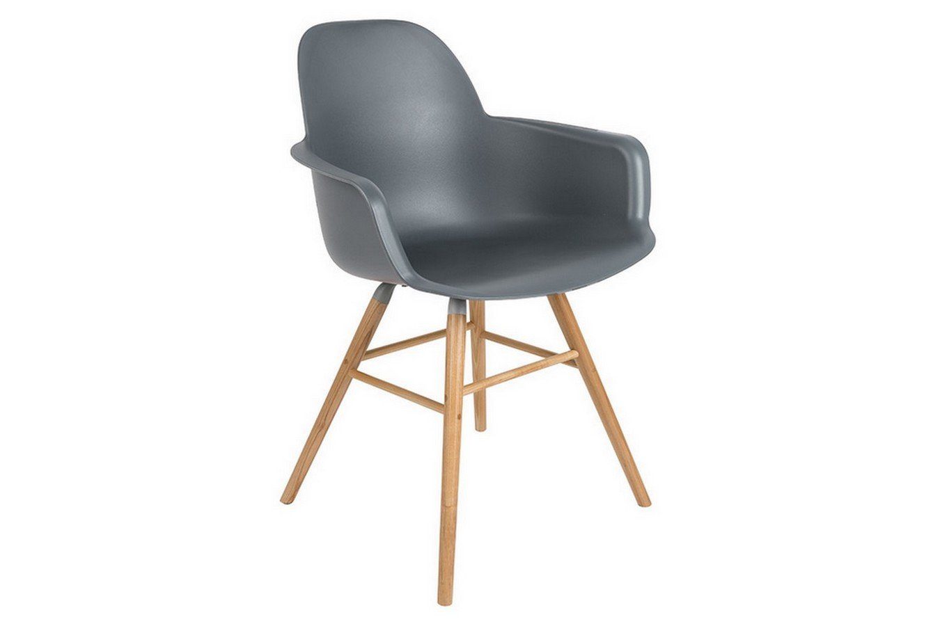 Zuiver Stuhl Armlehnstuhl Albert Kunststoff dunkelgrau | Stühle