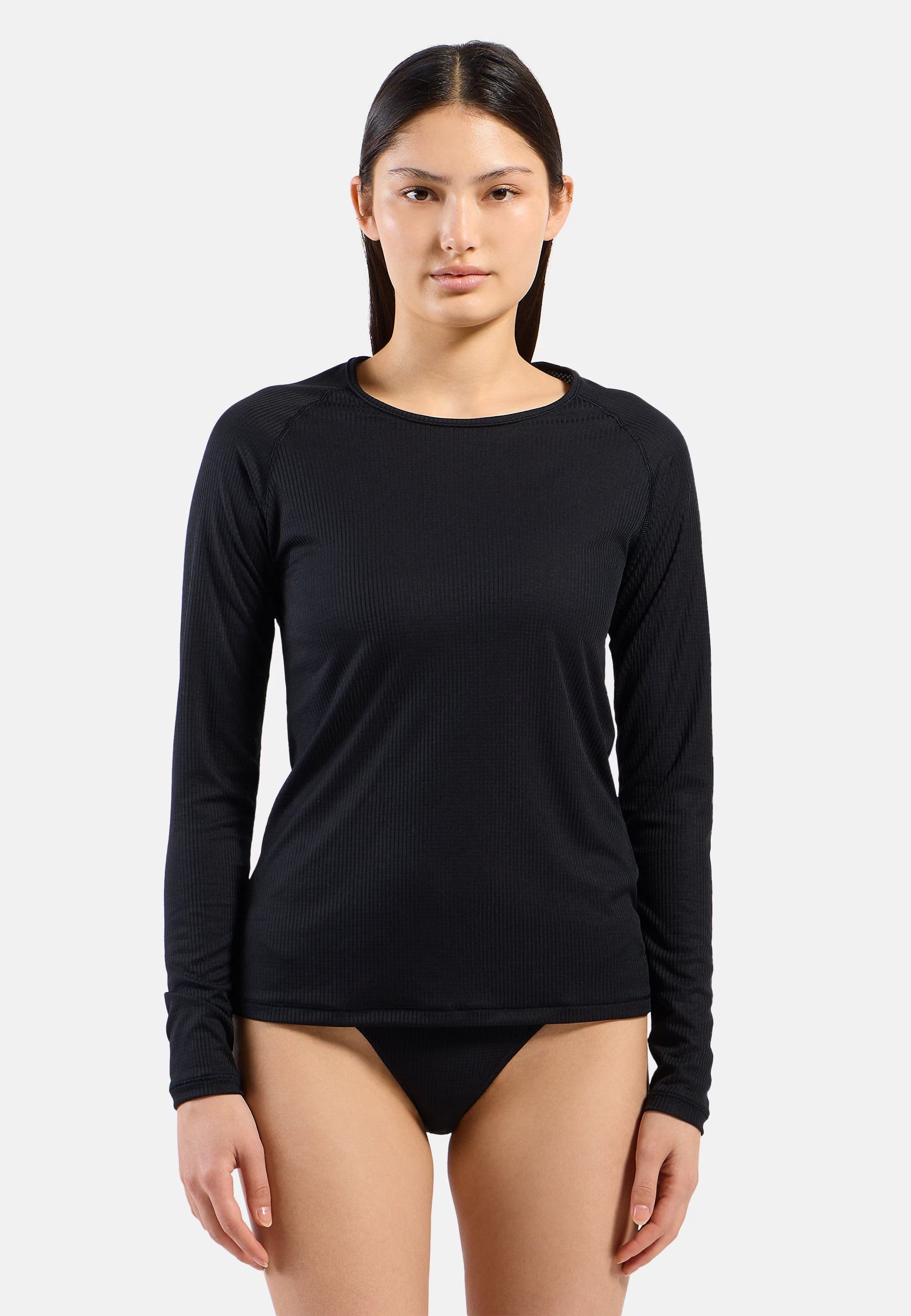 Odlo Funktionsshirt BL TOP crew neck l/s-ACTIVE LIGHT atmungsaktives Funktionsshirt, schnell trocknend, elastische Qualität