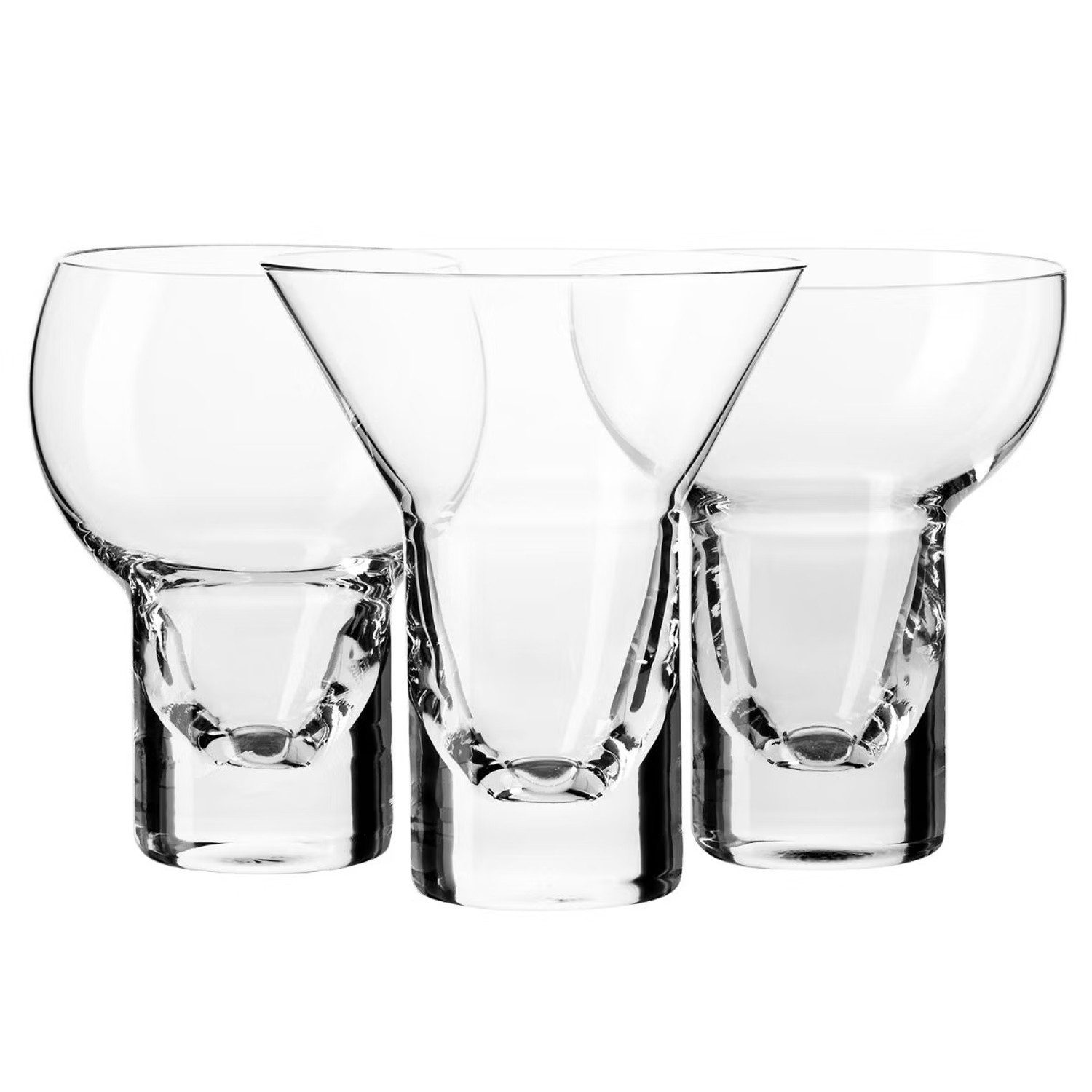 Krosno Cocktailglas FKP1581000001010, Shake Drink Geschenkset mit 3 Stück