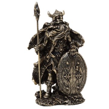 MystiCalls Dekofigur 4er Set Wikingerfiguren Wikinger Figur Viking mit Schwert Schild Axt (4 St., 4tlg), 4er Set