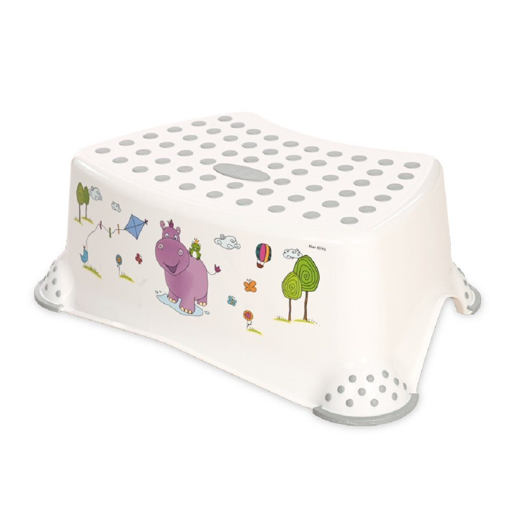 Tritthocker Einstufiger Kinder Badhocker Hippo