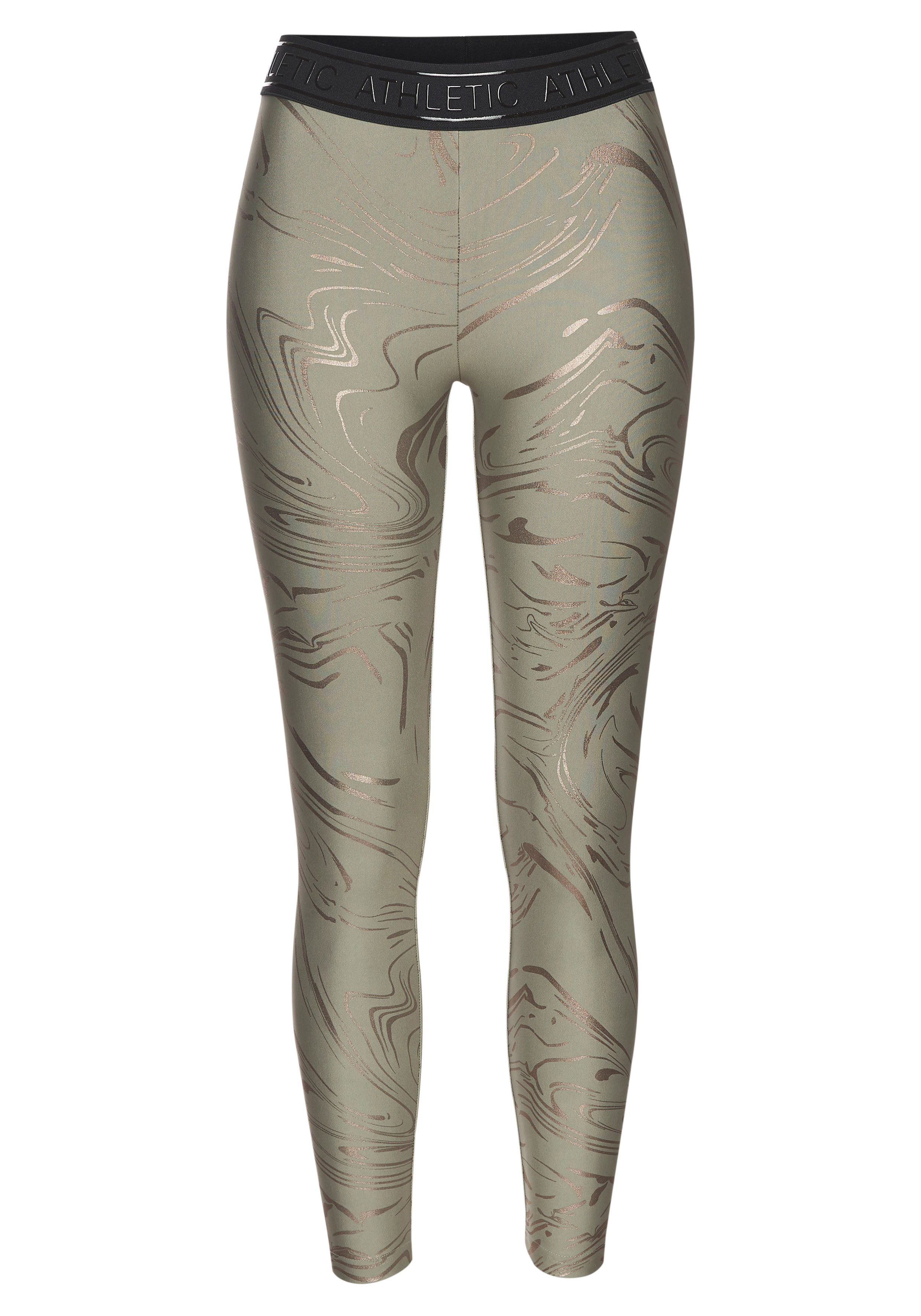 LASCANA ACTIVE Funktionsleggings, Sportleggings mit glänzendem Print und 3D günstig online kaufen