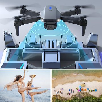 Yuragim Mit Kamera Faltbare Für Jungen Anfänger Drohne (4k HD, Mit,Headless ModusFlugbahnflug,Hindernisvermeidung Spielzeug Geschenke)