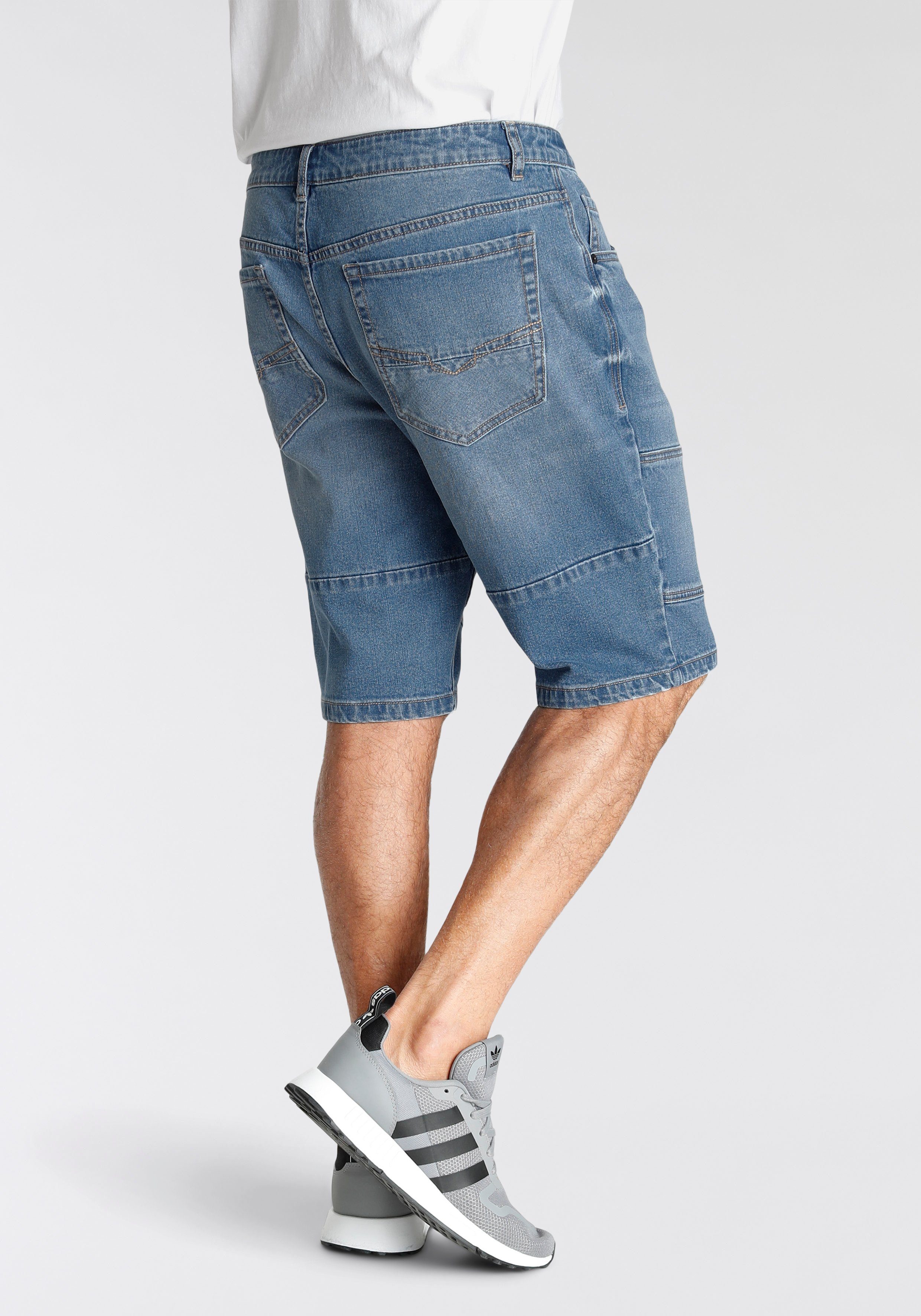 H.I.S Jeansbermudas entspannte Passform, gerader Beinschnitt, modische Wash günstig online kaufen