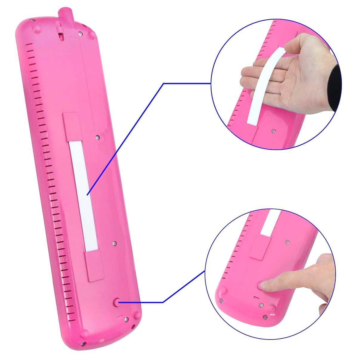 keepdrum Melodica keepdrum Melodica Pink 37 Tasten mit Tasche – Bild 5 von 5