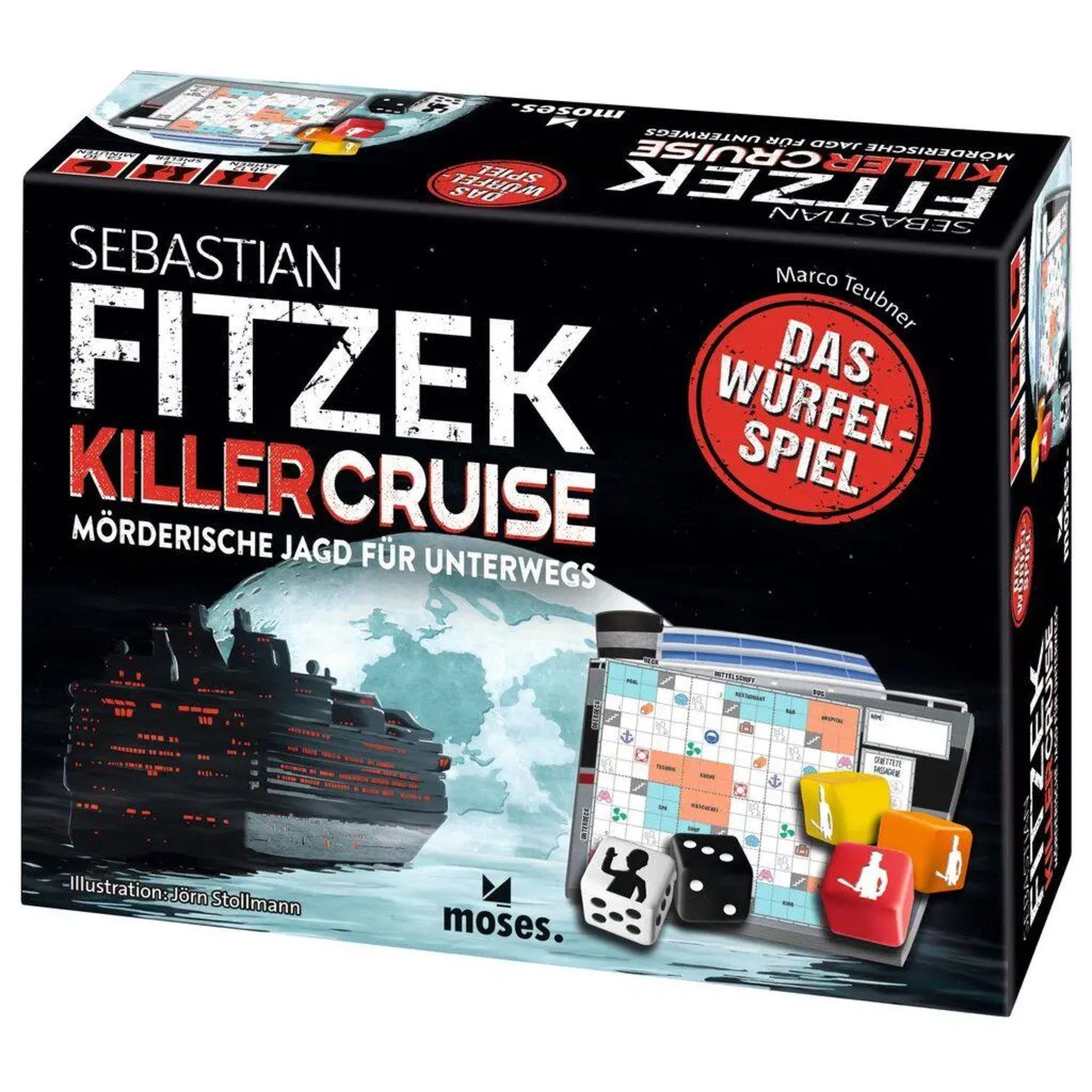 Moses. Verlag Spiel Sebastian Fitzek Killercruise - Das Würfelspiel