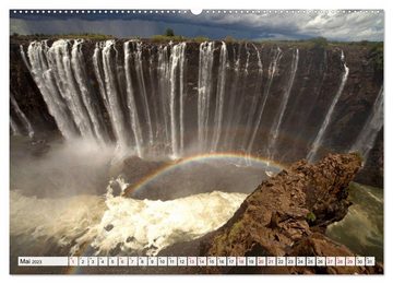 CALVENDO Wandkalender Wasserfälle (Premium, hochwertiger DIN A2 Wandkalender 2023, Kunstdruck in Hochglanz)