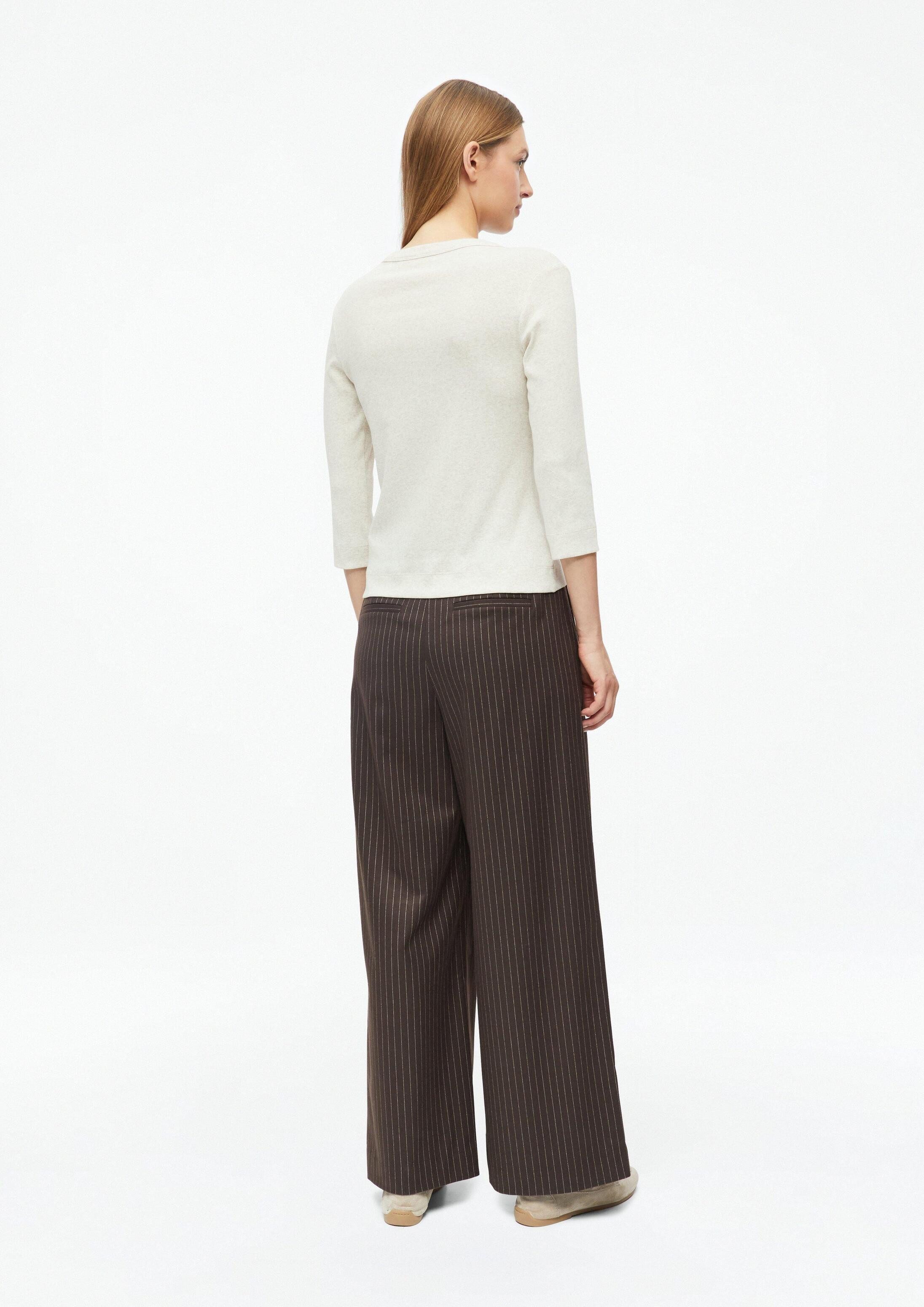 s.Oliver 3/4-Arm-Shirt T-Shirt 3/4-Arm-Rippshirt im Slim Fit