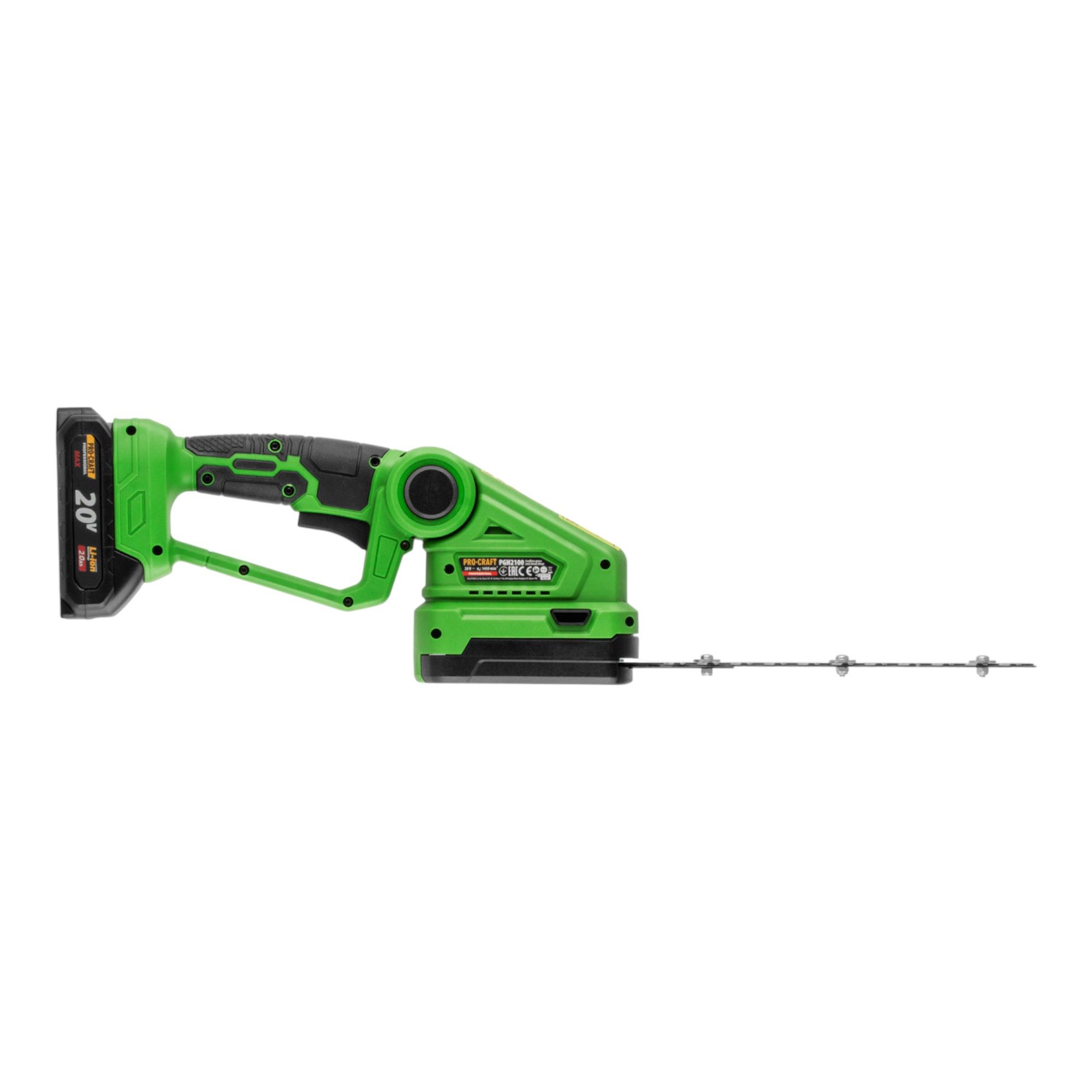 PRO CRAFT Akku-Grasschere PGH2100 Akku Gras und Strauchschere 20 V + 1x Akku 2,0 Ah + Ladegerät – Bild 5 von 5
