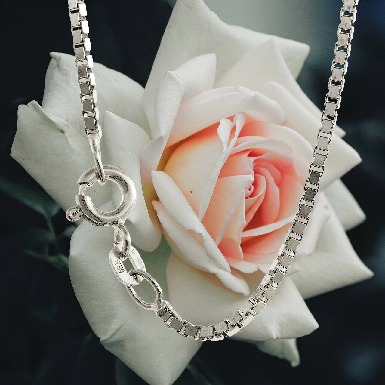 HOPLO Silberkette Silberkette Venetianerkette Breite 1,2 mm Länge 50 cm 925 günstig online kaufen