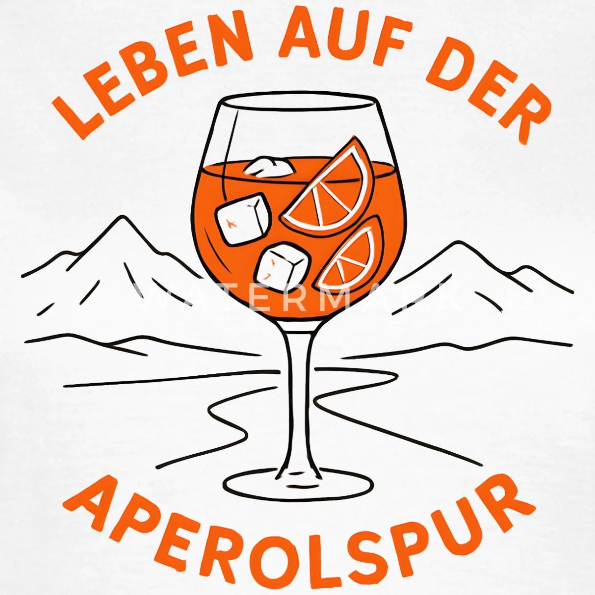 Spreadshirt T-Shirt Auf Der Aperolspur Aperol Fasching Party Frauen T-Shirt günstig online kaufen