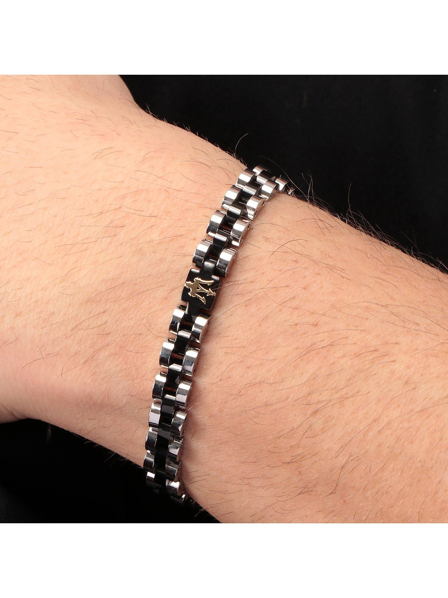 MASERATI Edelstahlarmband Maserati Herren-Armband Edelstahl
