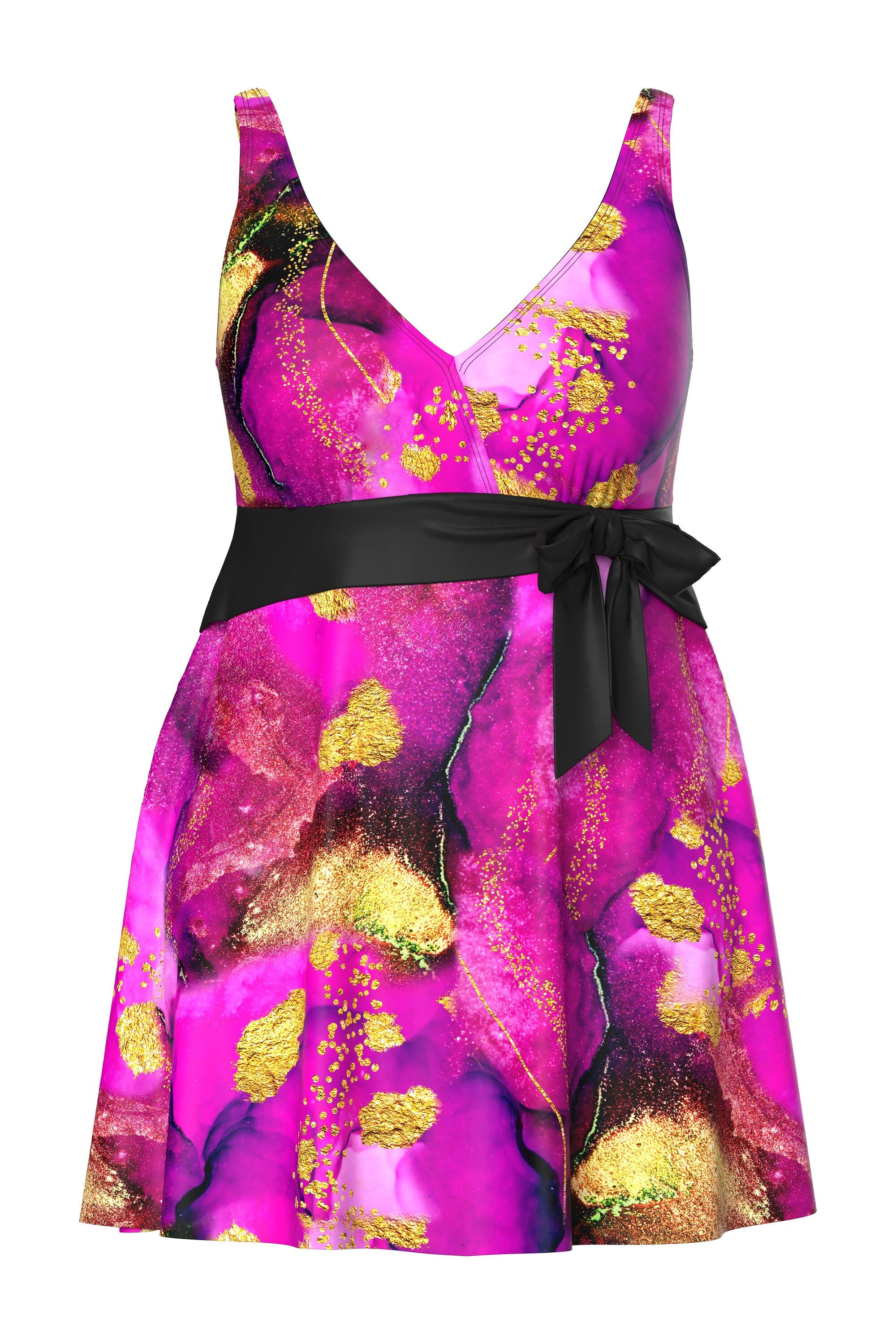 Ulla Popken Badekleid Badekleid Schleife Softcups Träger verstellbar