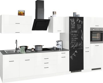HELD MÖBEL Küchenzeile Trier, mit E-Geräten, Breite 380 cm