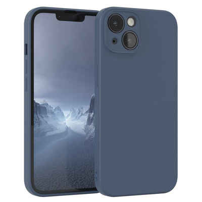 EAZY CASE Handyhülle TPU Hülle für Apple iPhone 14 6,1 Zoll, Handy Softcase mattierte Silikonhülle Back Cover Soft Blau / Petrol