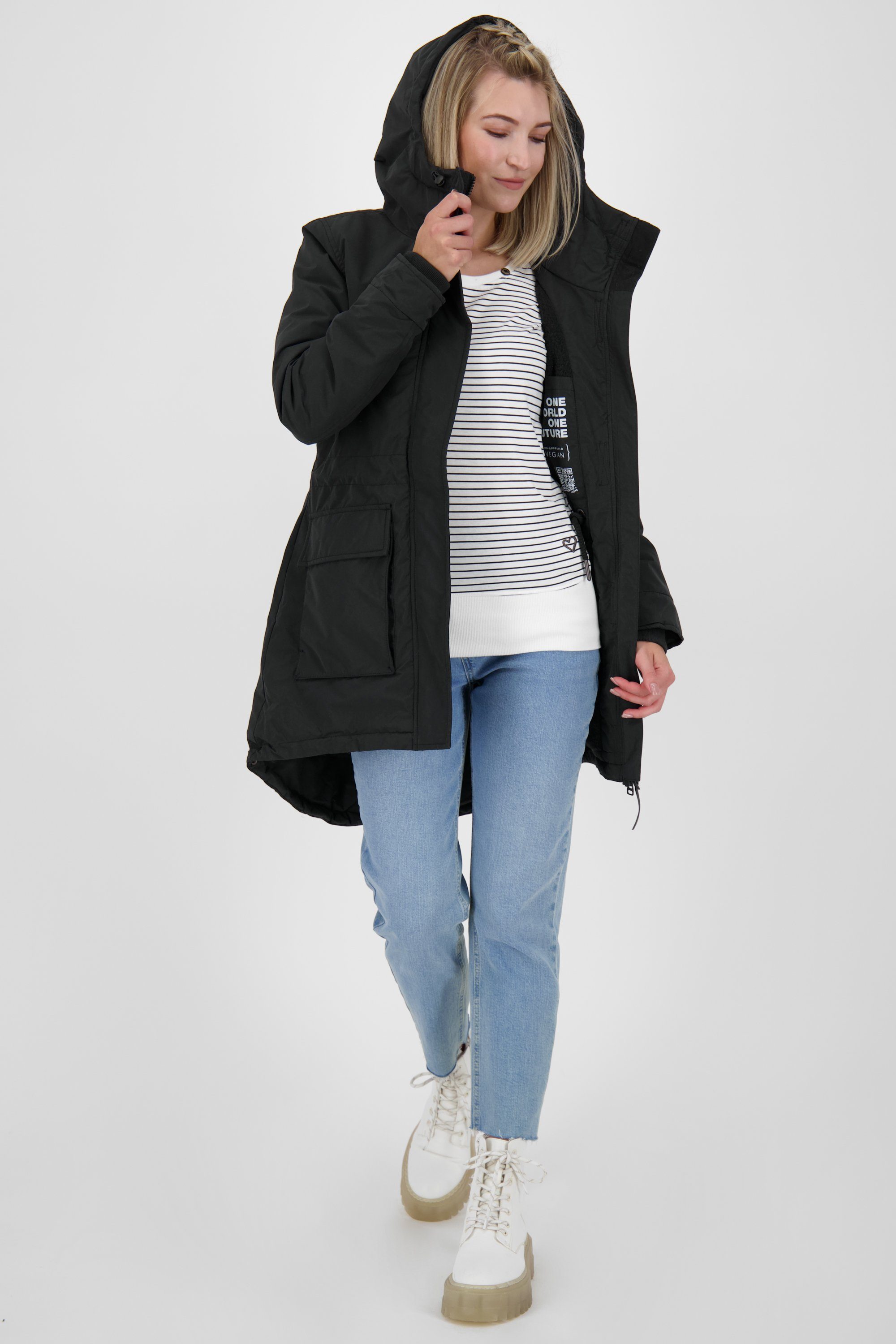 Alife & Kickin Winterjacke Winterjacke, moonless CharlizeAK Jacke A Coat Damen gefütterte