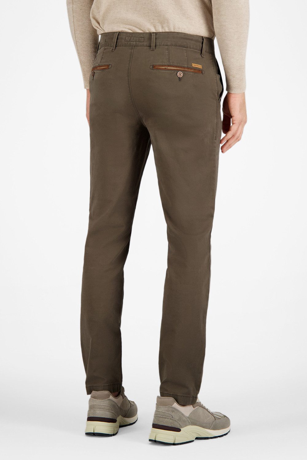 Atelier GARDEUR Tapered-fit-Jeans BENNY-3-418861-1074, grün, khaki Cottonflex Materialmix mit Cashmere Touch und leichtem Stretch