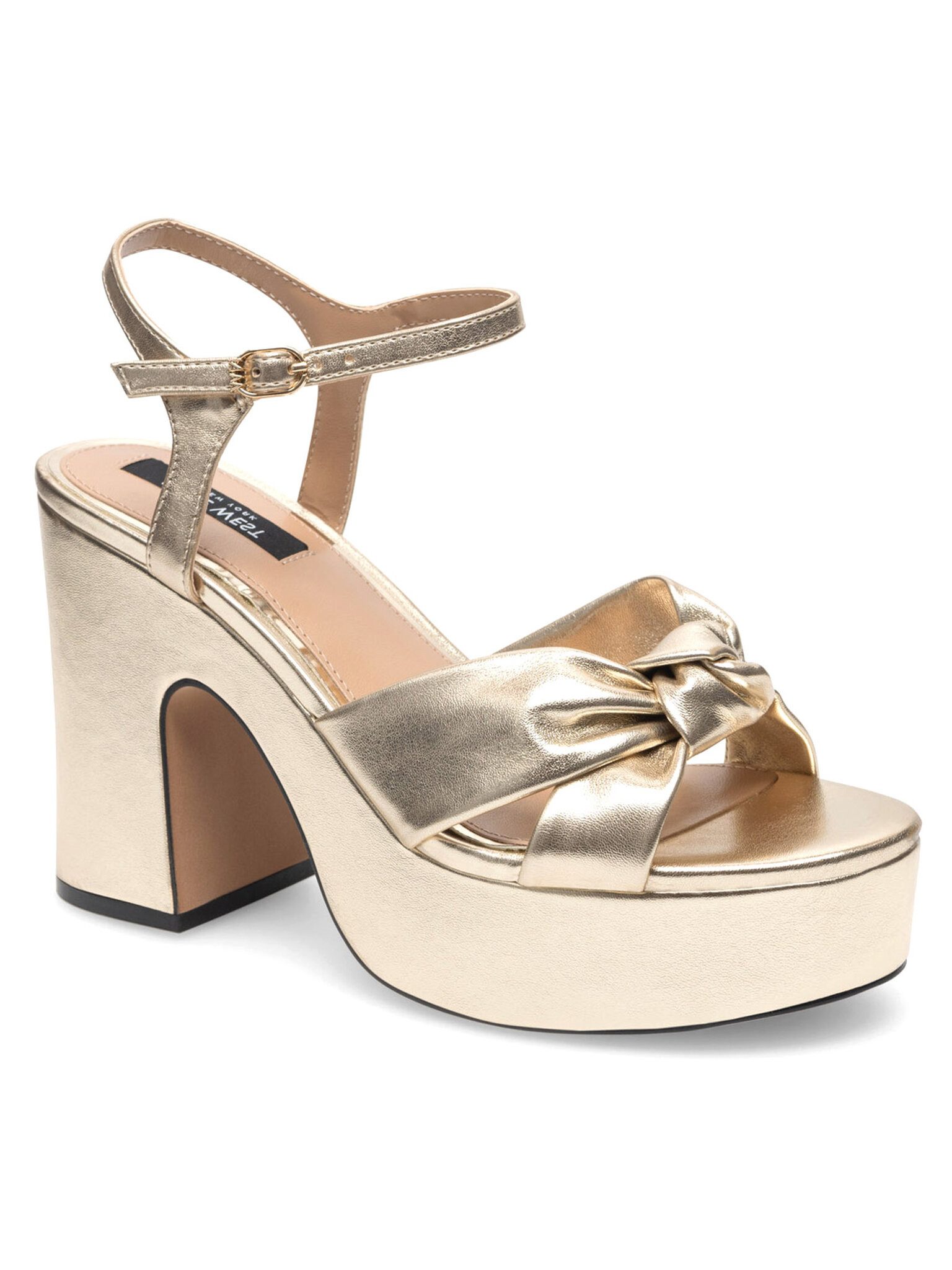 Nine West Sandalen WFA2634-1 Goldfarben Sandale günstig online kaufen