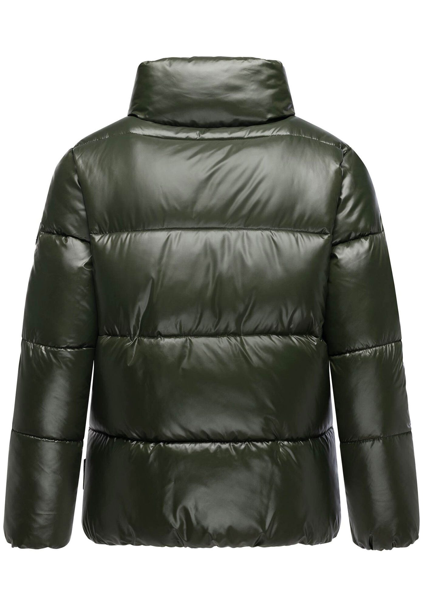 Marikoo Winterjacke Hazalee mit leicht gläzendem Obermaterial und hohem Kragen