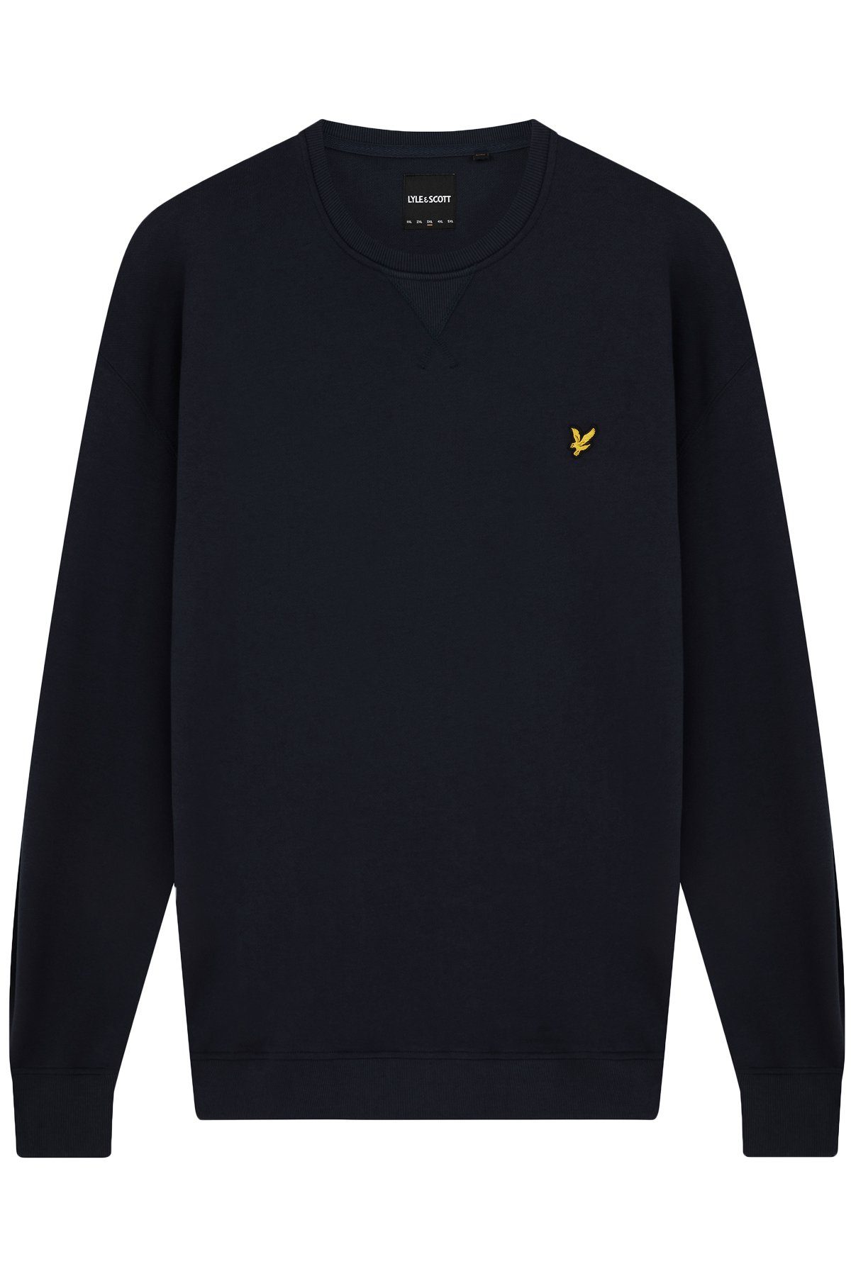 Lyle & Scott Sweatshirt Ohne Kapuze Aus 100% Baumwolle Dunkelblau