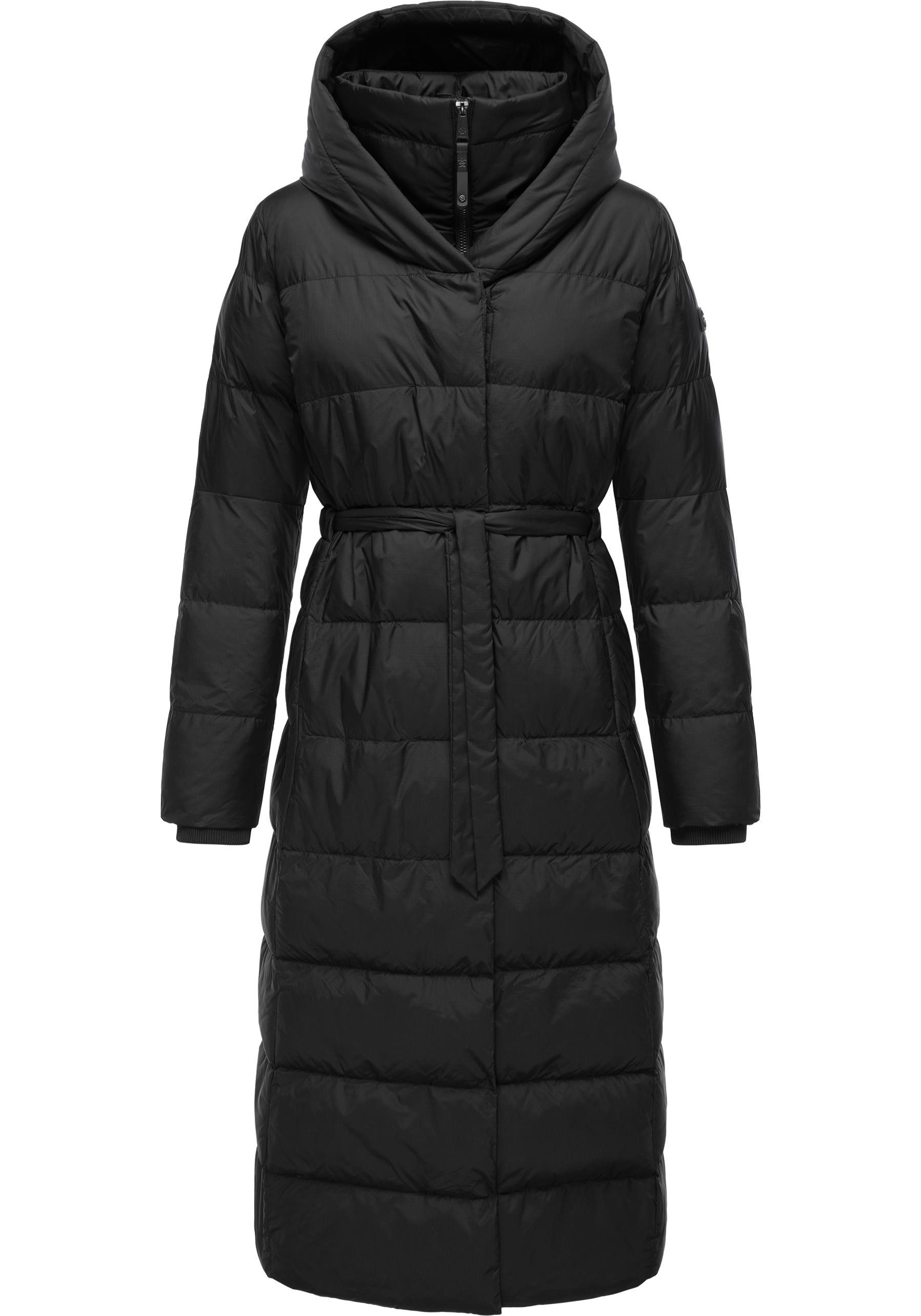 Ragwear Steppmantel Niara Long Gesteppter langer Damen Mantel mit Bindeband günstig online kaufen
