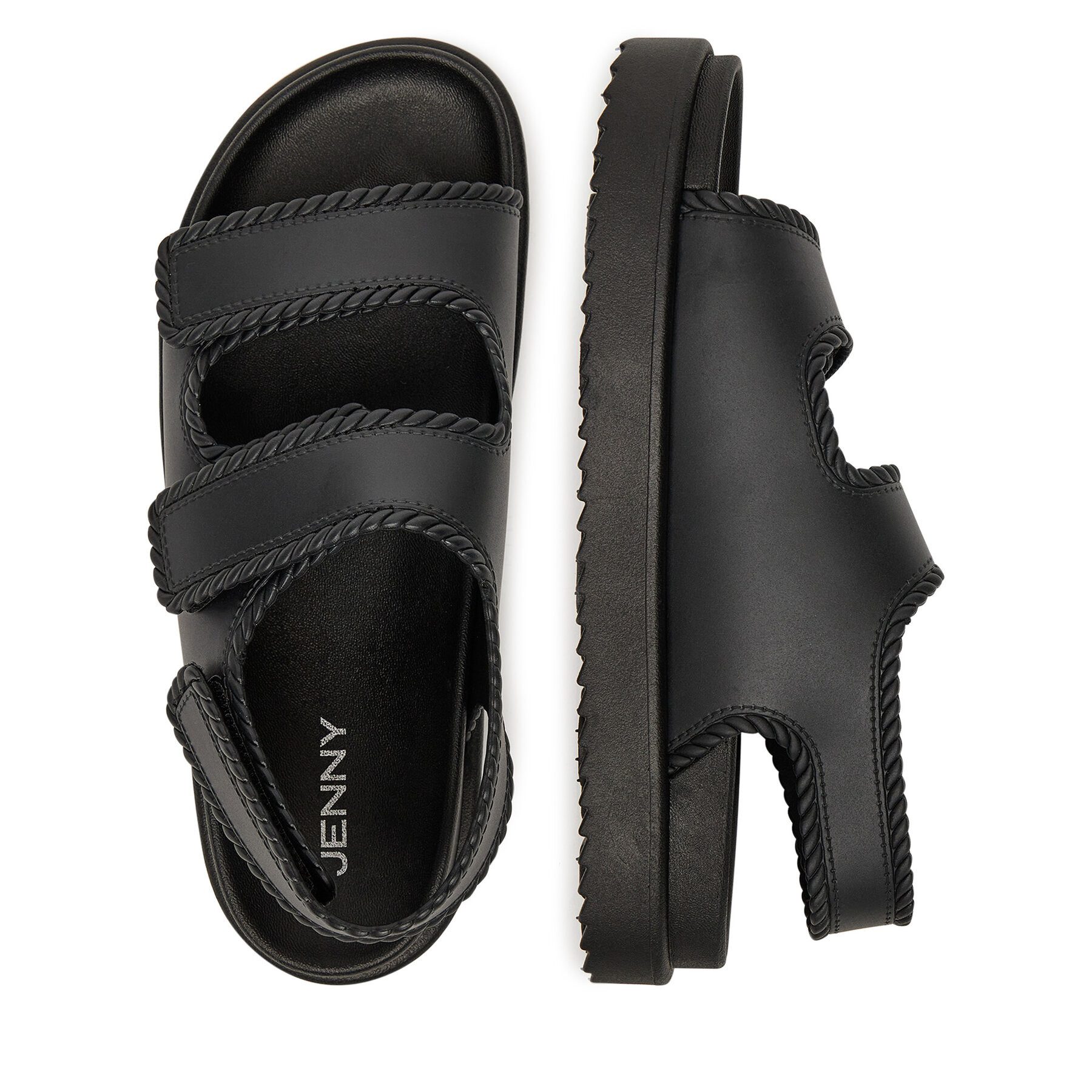 Jenny Jenny Damen Sandalen Schwarz CT0613-76 Sandale