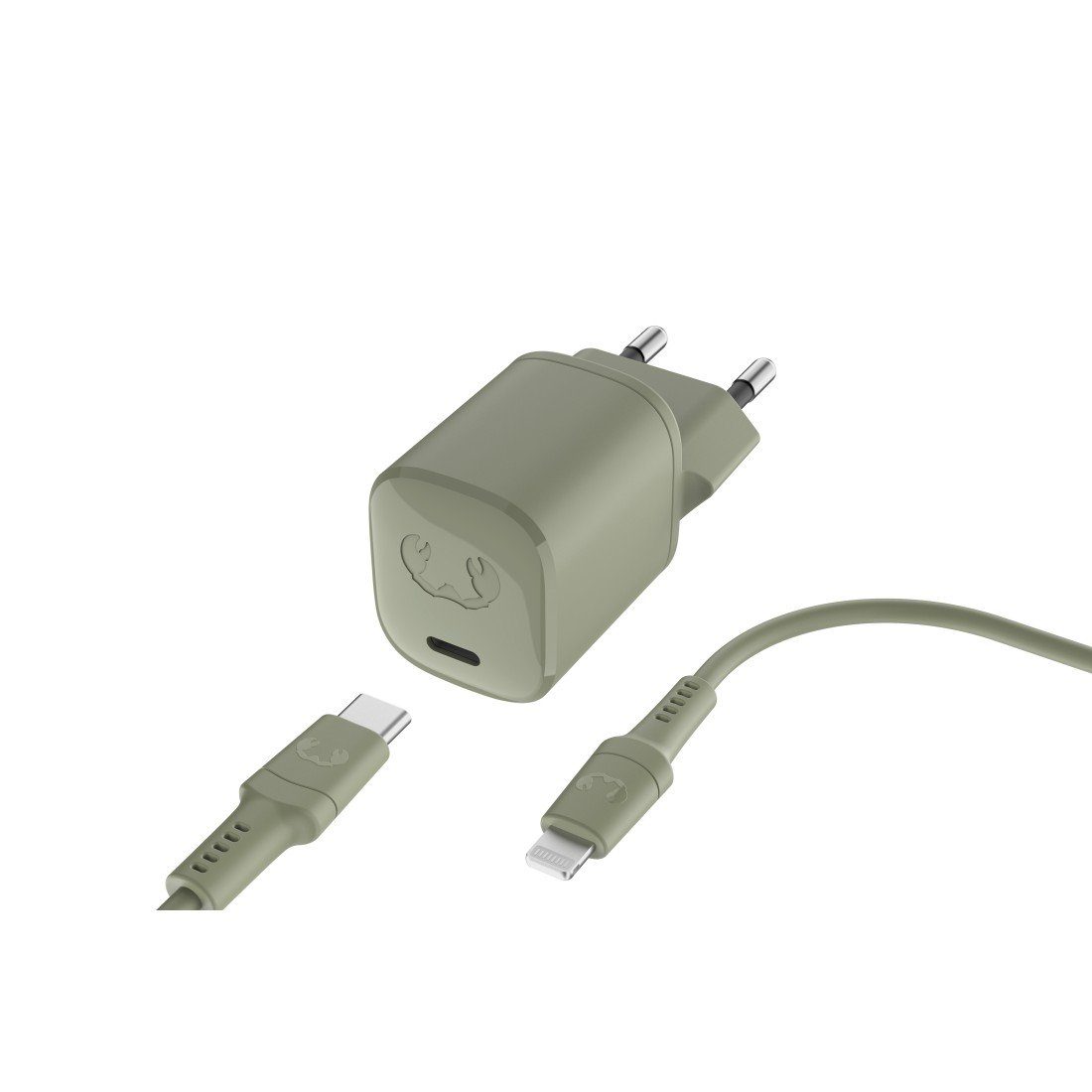 Fresh´n Rebel USB-C Mini Charger PD 20W, Apple Lightning-Kabel 2 m Schnelllade-Gerät (2-tlg)