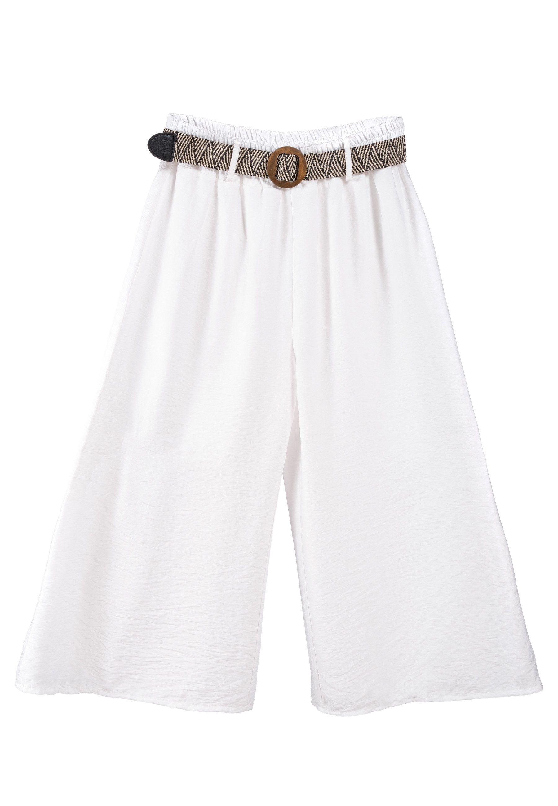 PEKIVESSA 7/8-Hose Culotte mit elastischem Gürtel günstig online kaufen