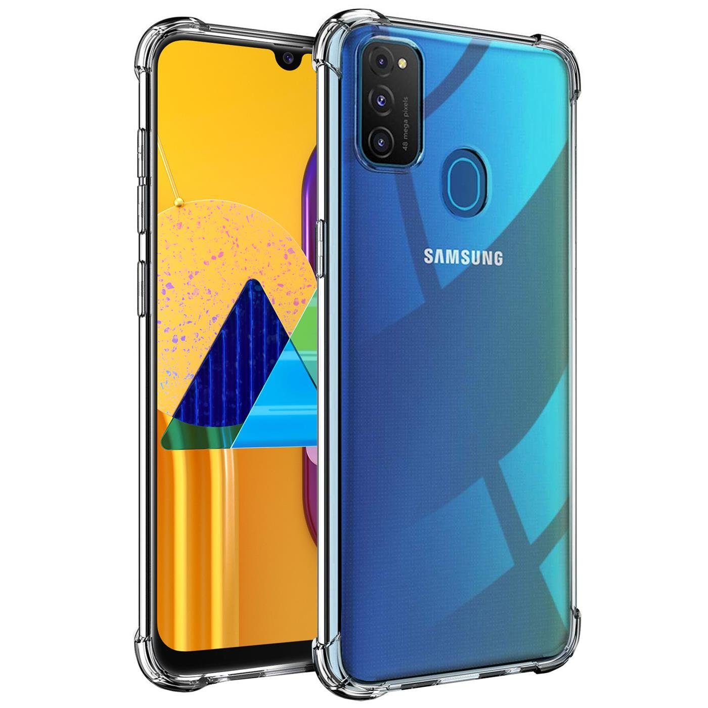 CoolGadget Handyhülle Anti Shock Rugged Case für Samsung Galaxy M30s / M21 6,2 Zoll, Slim Cover mit Kantenschutz Schutzhülle für Samsung M30s / M21 Hülle