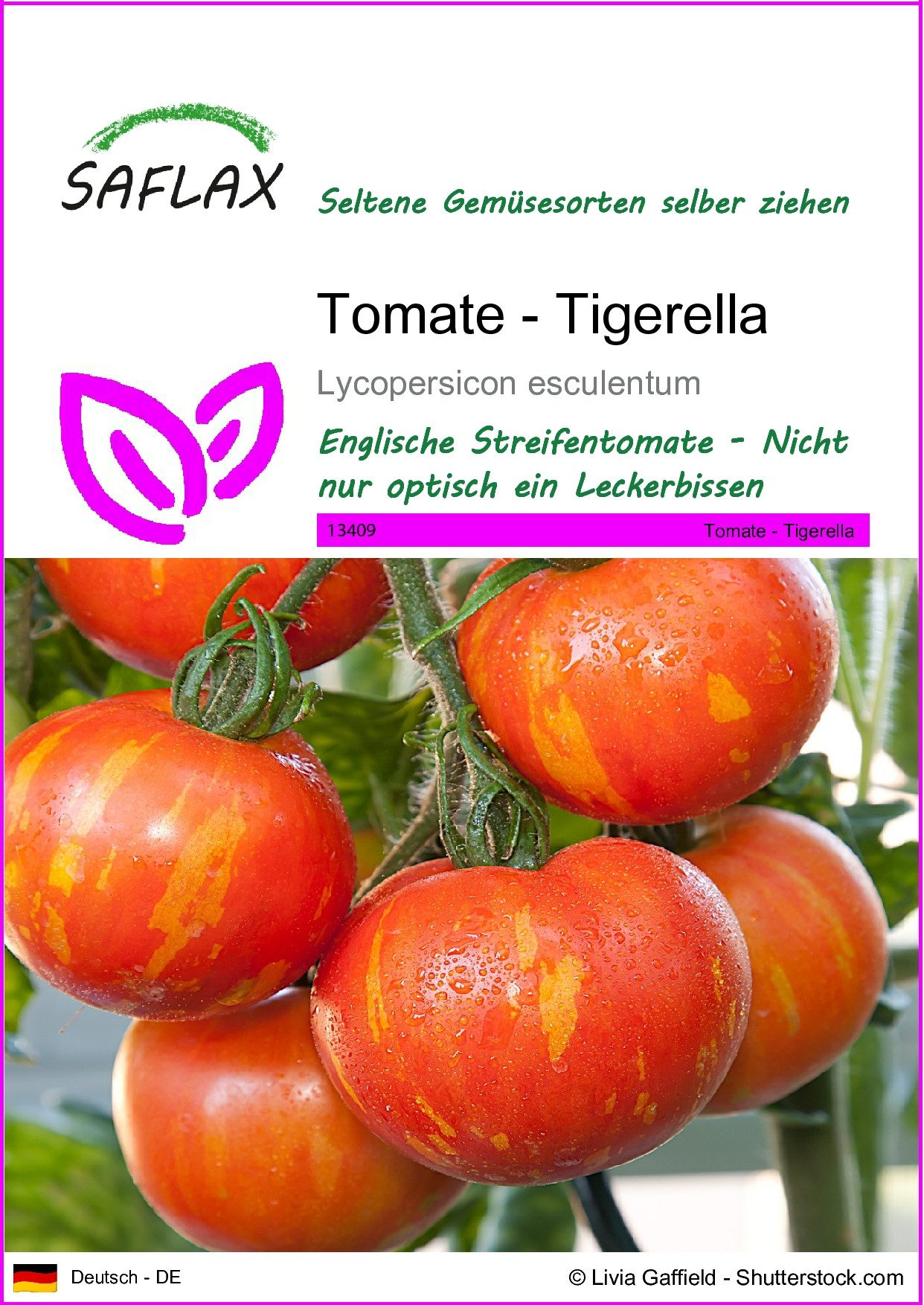 Gemüsesamen SAFLAX - Samen - Tomate - Tigerella
