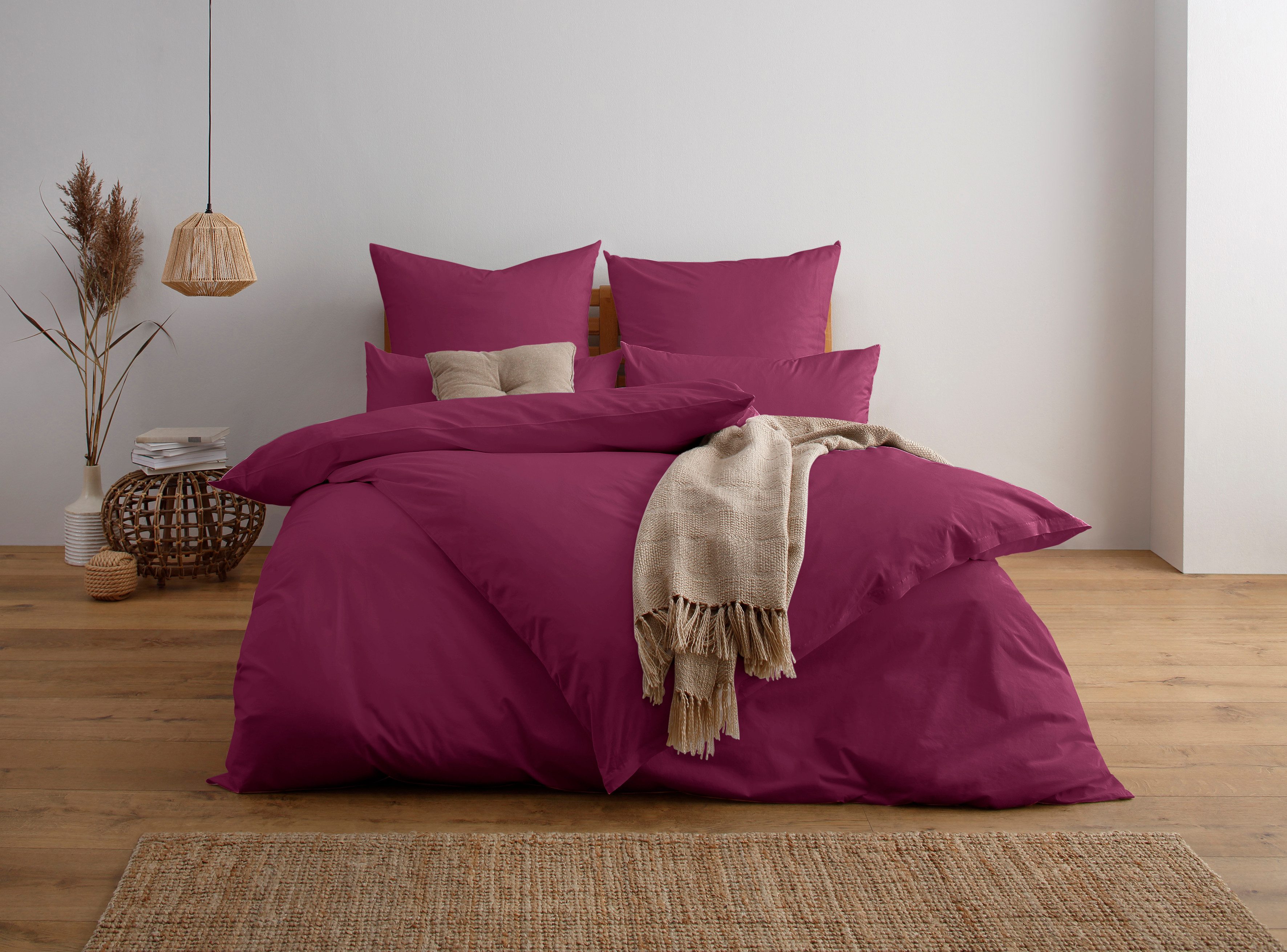 Home affaire Bettwäsche Luisa, Renforcé, 2 teilig, NEUHEIT: 100% Baumwolle, günstig online kaufen