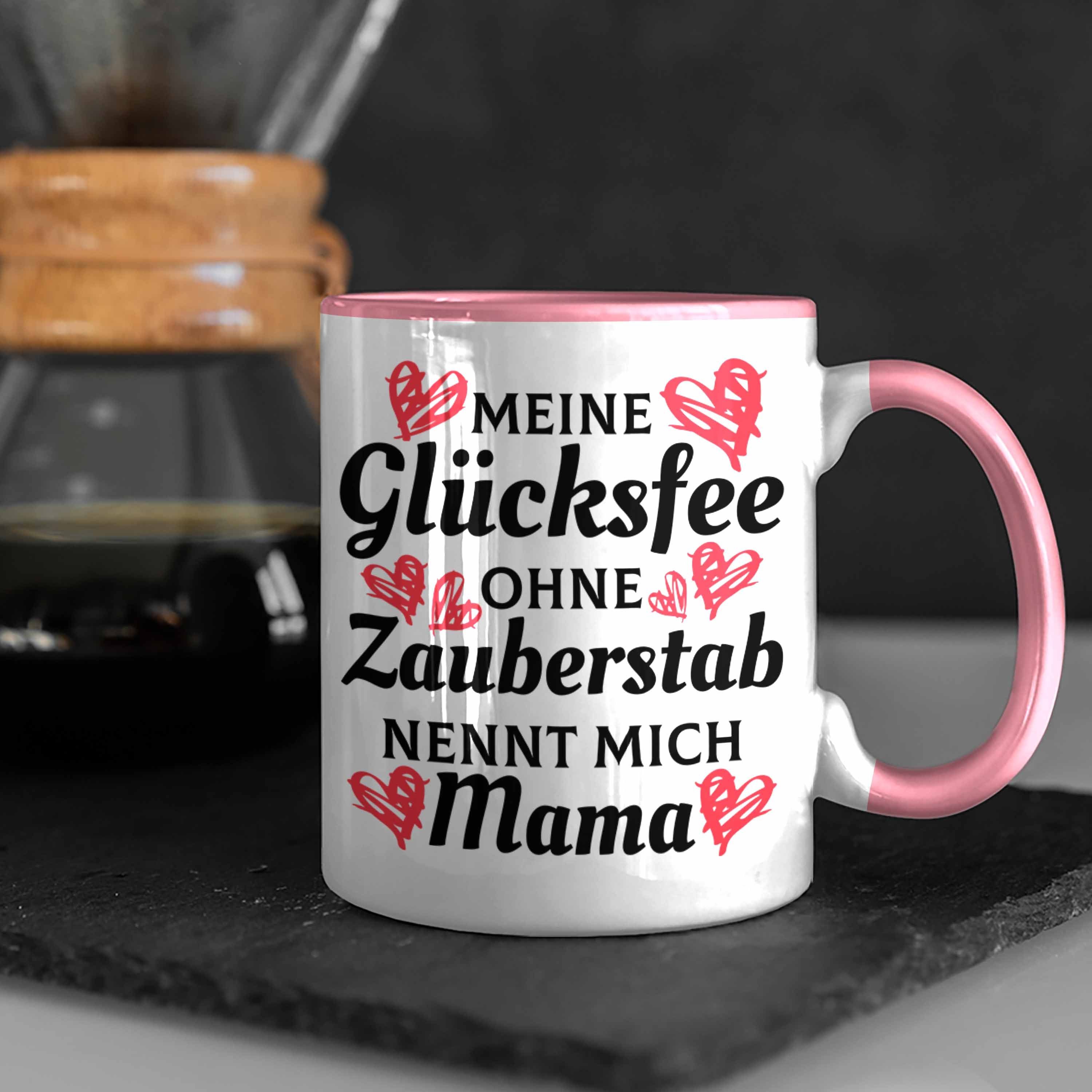 Muttertag - Tasse Kaffeetasse Spruch Sohn Mutter Mama Trendation von Rosa mit Tochter Geschenk Tasse Trendation Spruch