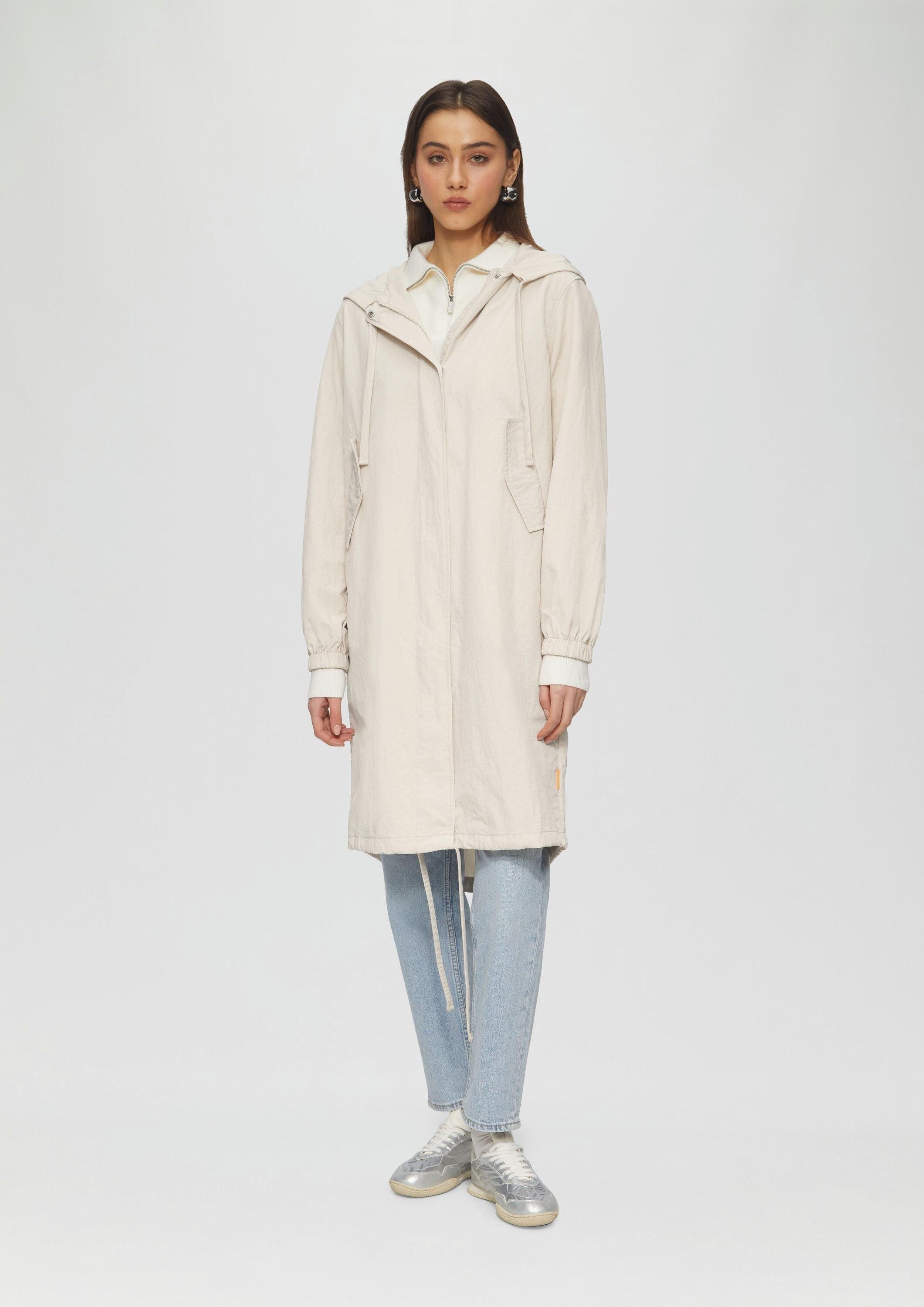 QS Parka Outdoor-Mantel Legerer Nylonparka mit Kapuze günstig online kaufen