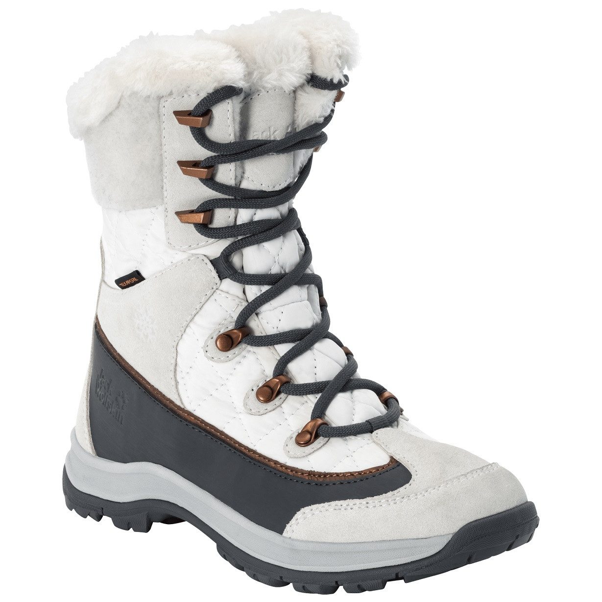 Jack Wolfskin Aspen High Texapore (wasserdicht) weiss/silber Damen Winterstiefel