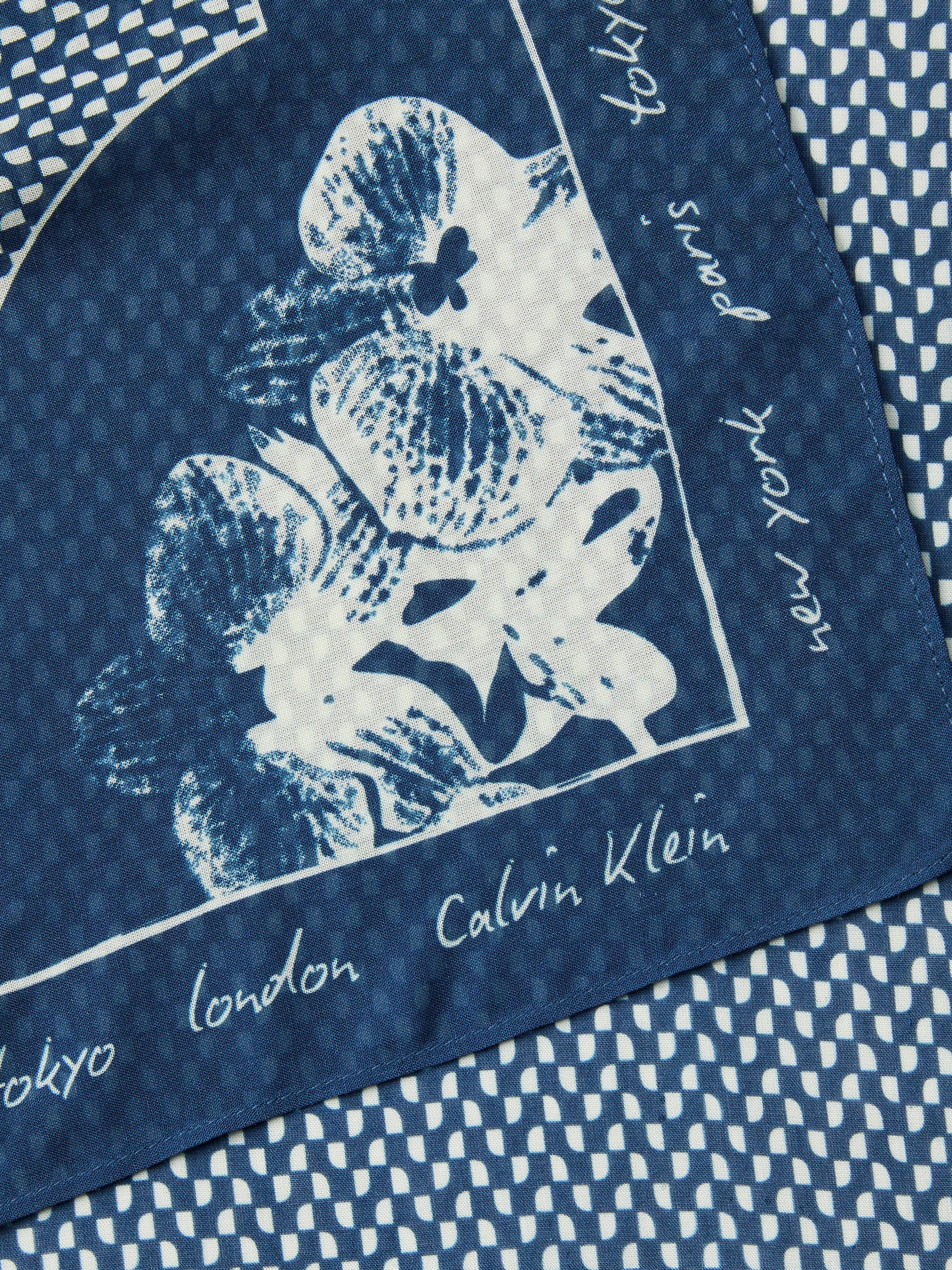 Calvin Klein Modetuch GRAPHIC PRINT BANDANA, Onesize mit Muster