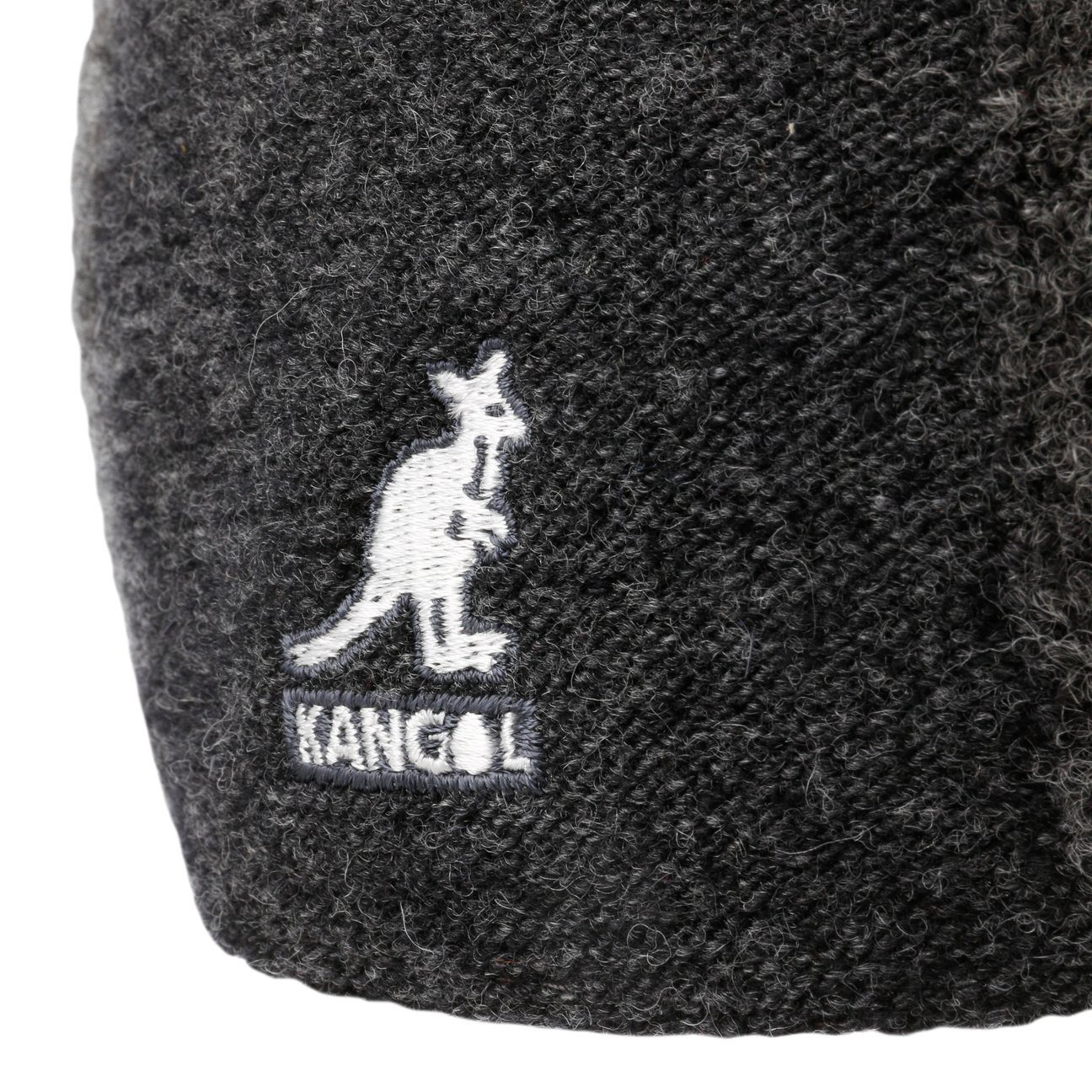 Schirm grau Schirmmütze Flat (1-St) mit Kangol Cap