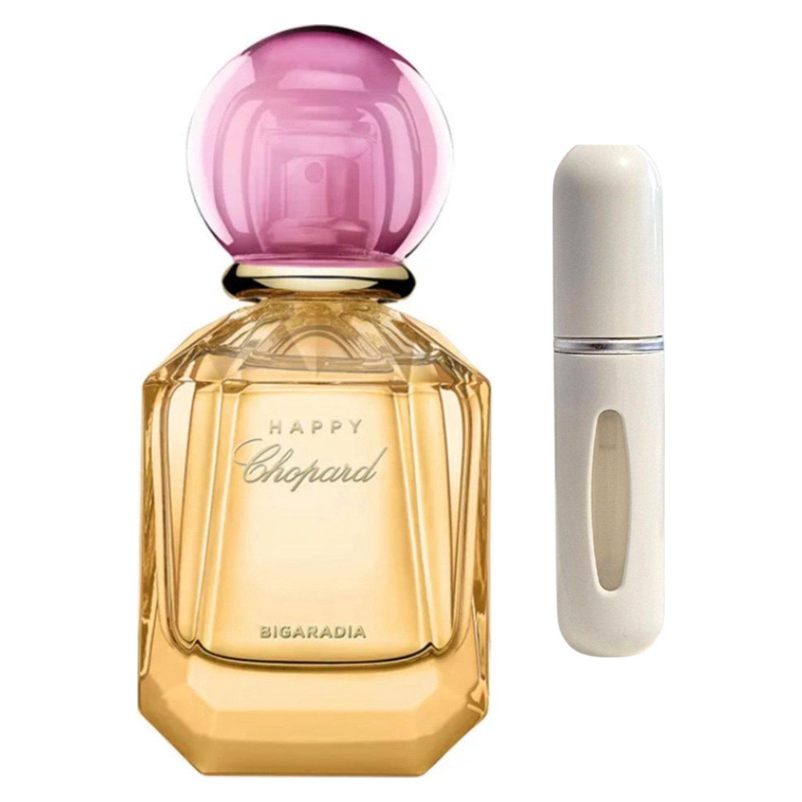 Chopard Duft-Set Happy Bigaradia EDP – Zitrus Blumig + Parfümzerstäuber (leer)