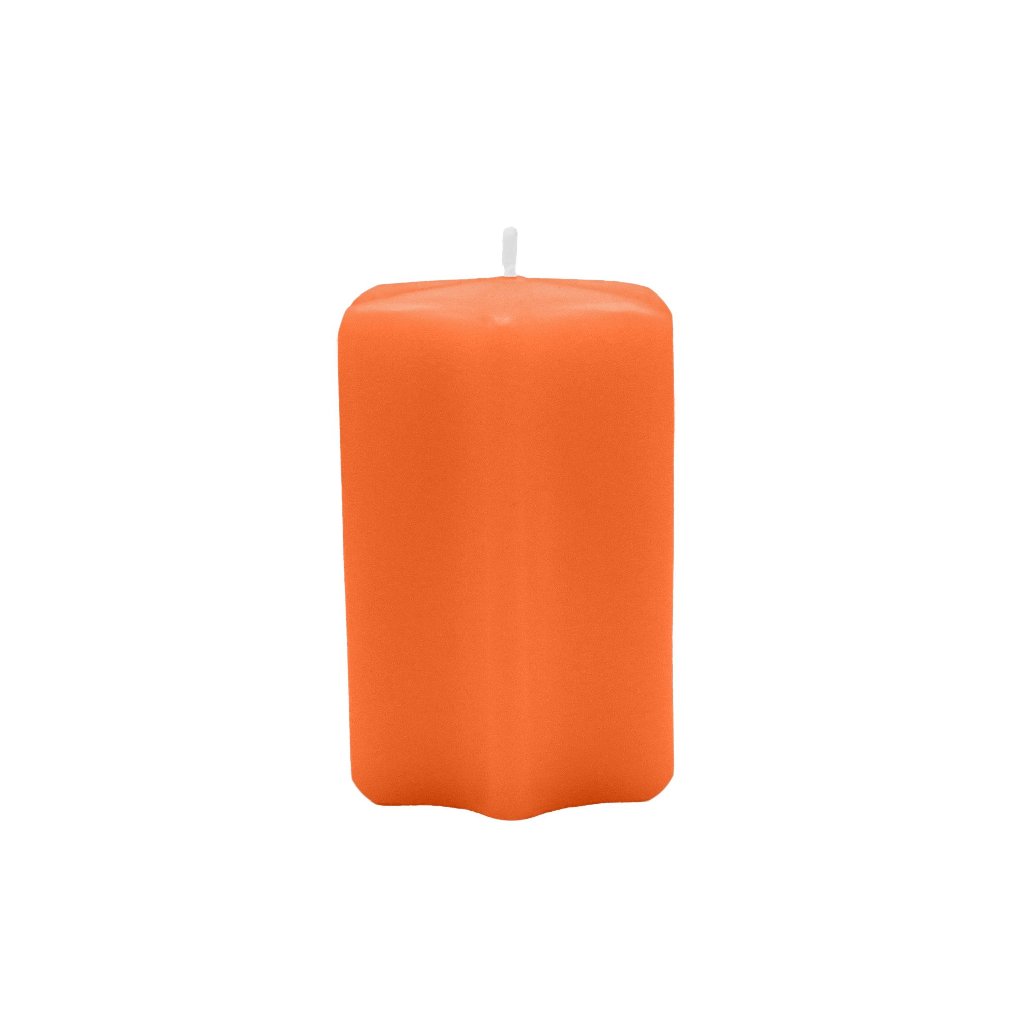 Kopschitz Kerzen Adventskerze Sternkerzen Karotte Dunkel-Orange 80 x Ø 60 mm, 4 Stück