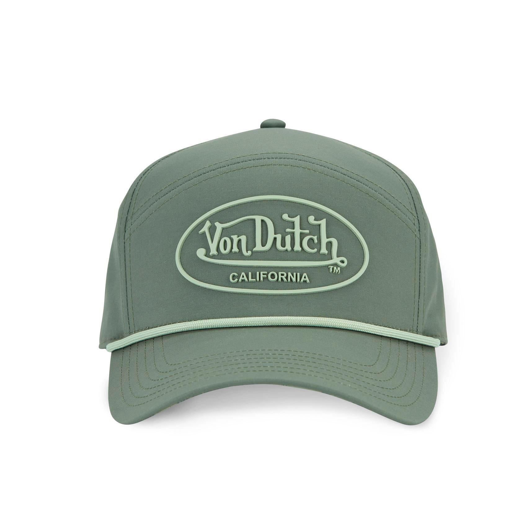 Von Dutch Baseball Cap Von Dutch Originals 6 Panel Cap - California - Rubber / Print (Basecap, 6 Panel Cap, Basecap) Luftlöcher