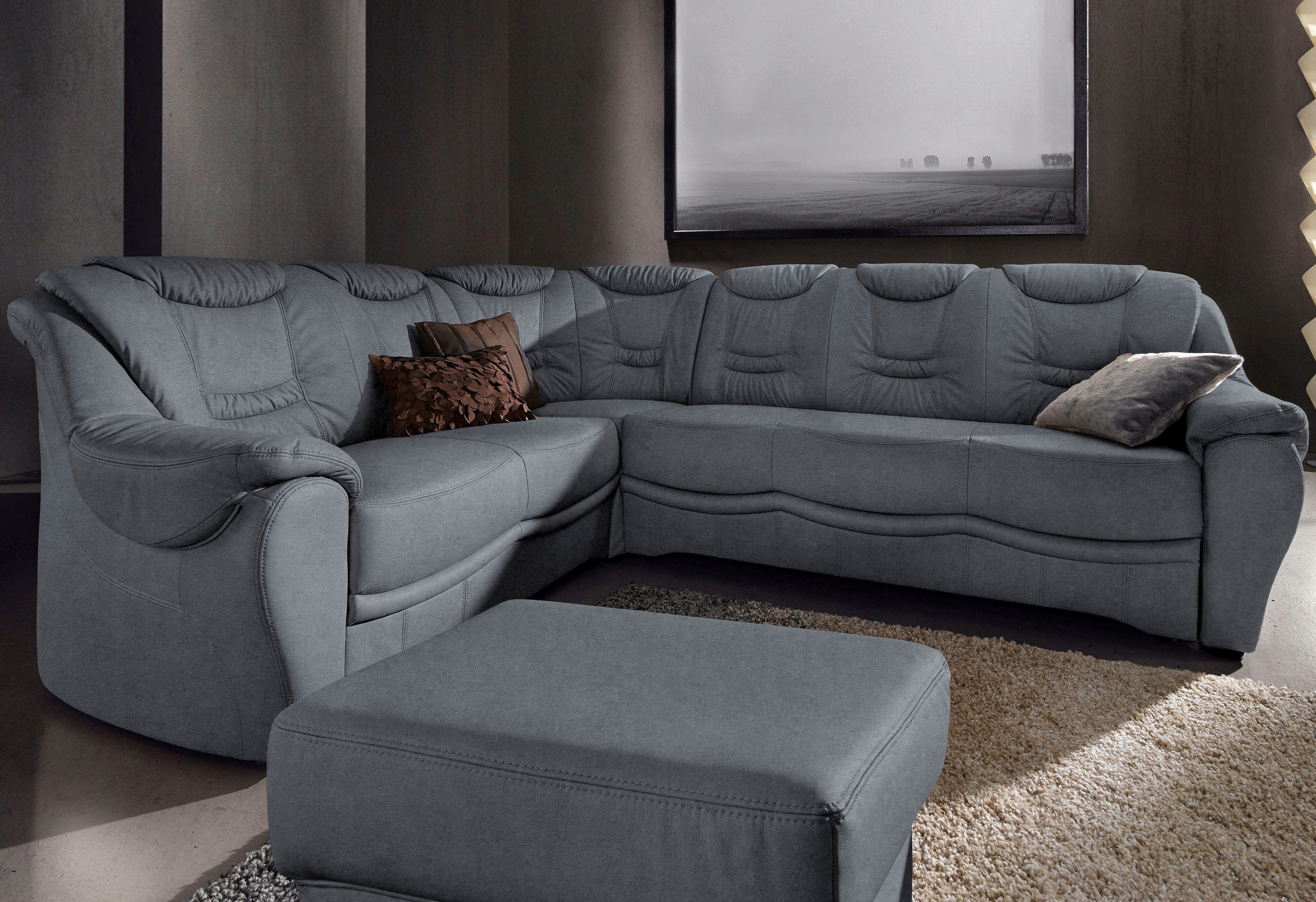 sit&more Ecksofa Benson L-Form, wahlweise mit Bettfunktion