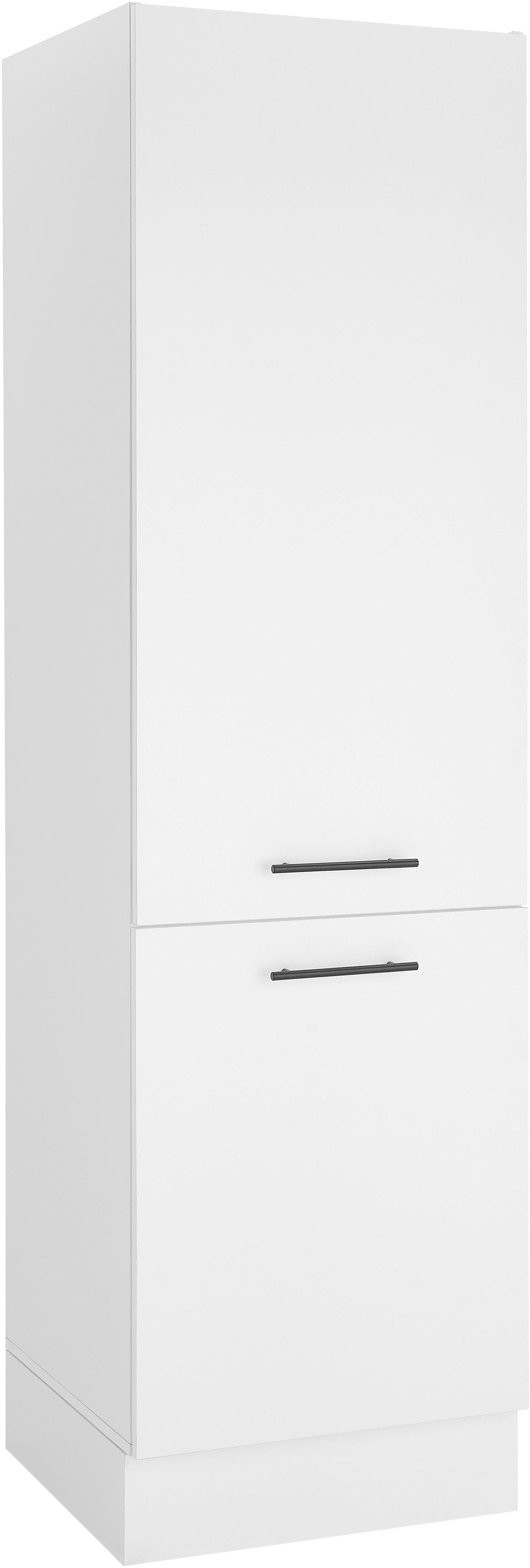 BASIC by Balculina Kühlumbauschrank Tirol B/H/T 60x212x57 cm (1-St) Breite 60cm, höhenverstellbare Kunststofffüße